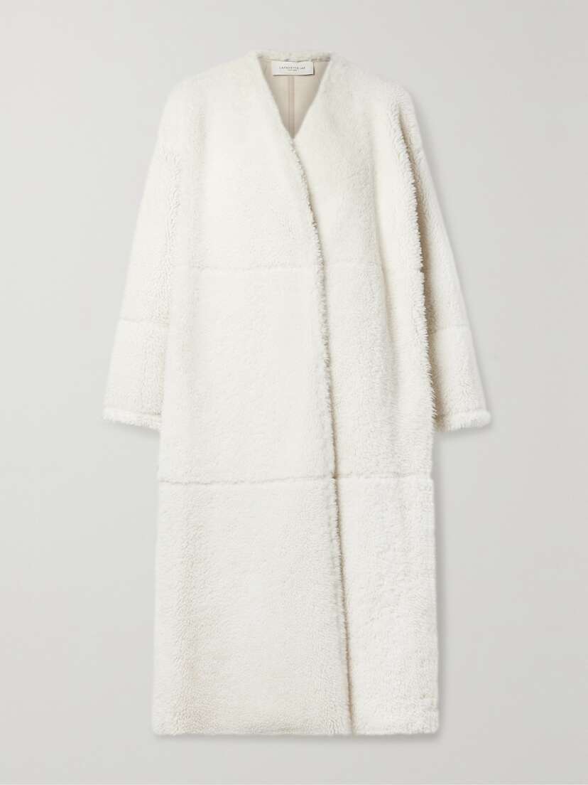 LAFAYETTE 148 Cleo Reversible Shearling Coat