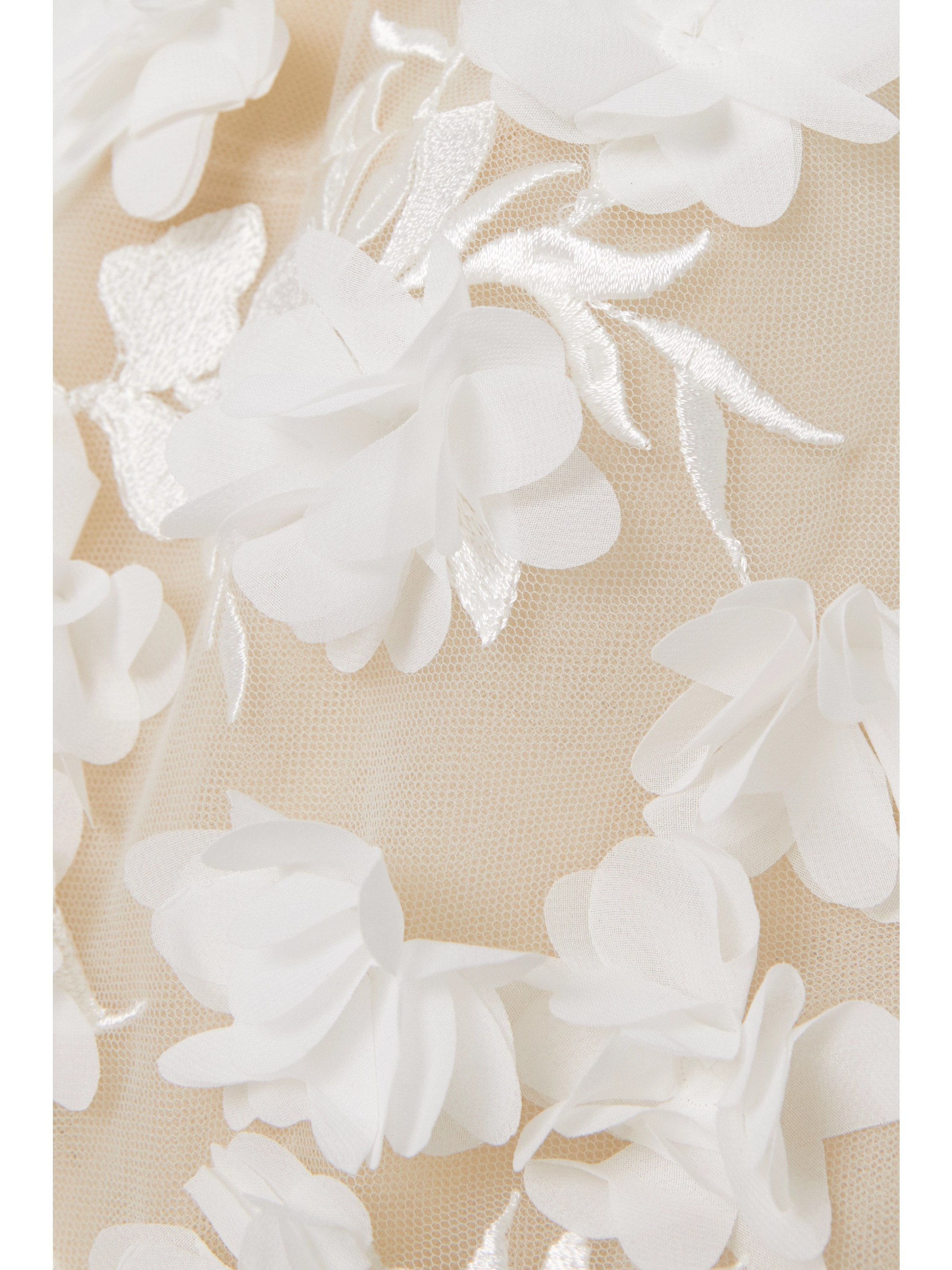 Rime Arodaky Quilak open-back appliquéd embroidered tulle and crepe mini dress