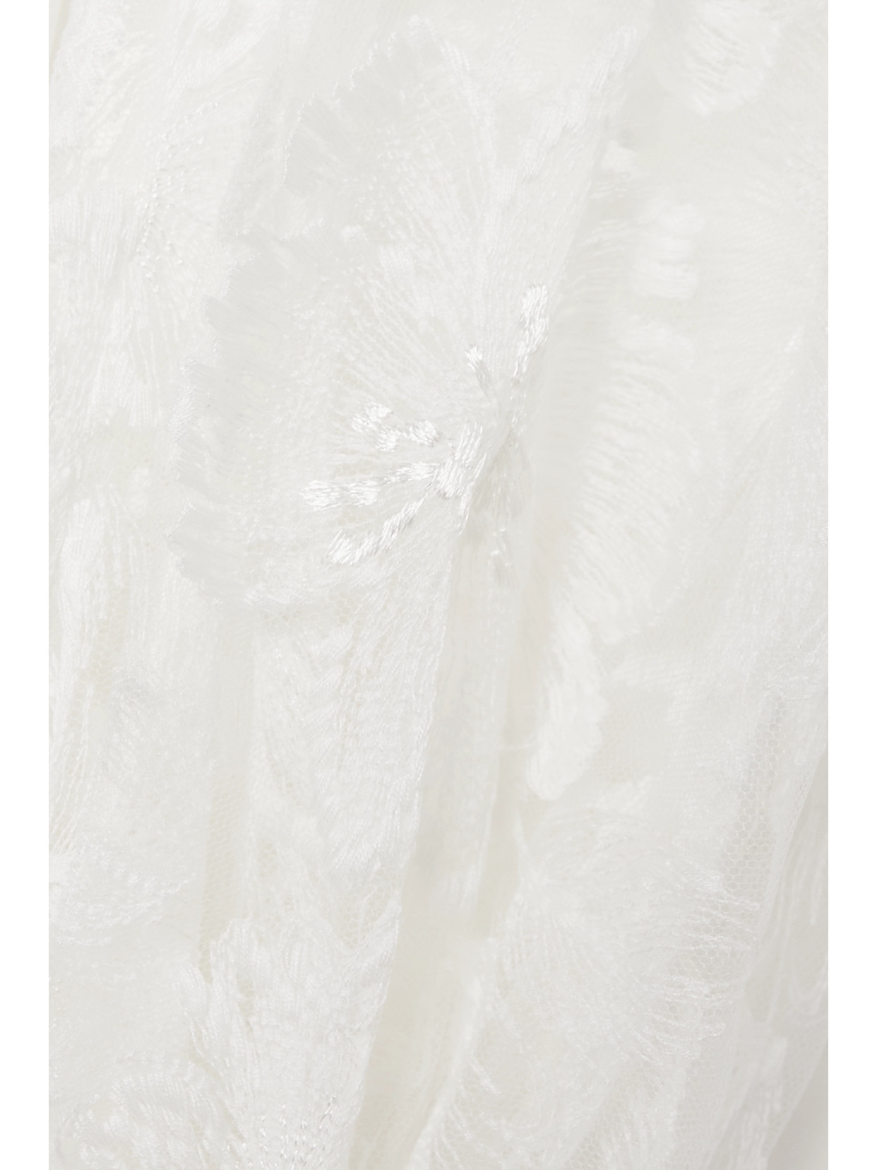 Shop Rime Arodaky Lisa Open-back Embroidered Tulle And Crepe Mini Dress In White