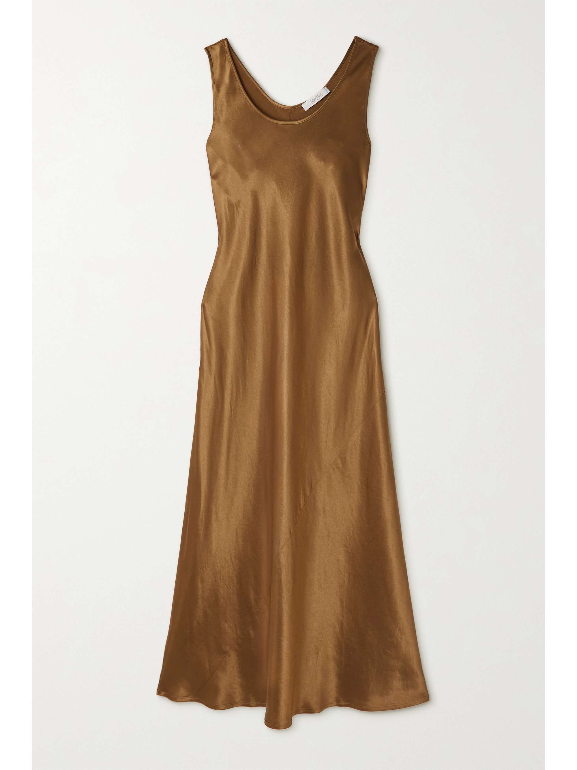 Ares Satin-Twill Midi Dress