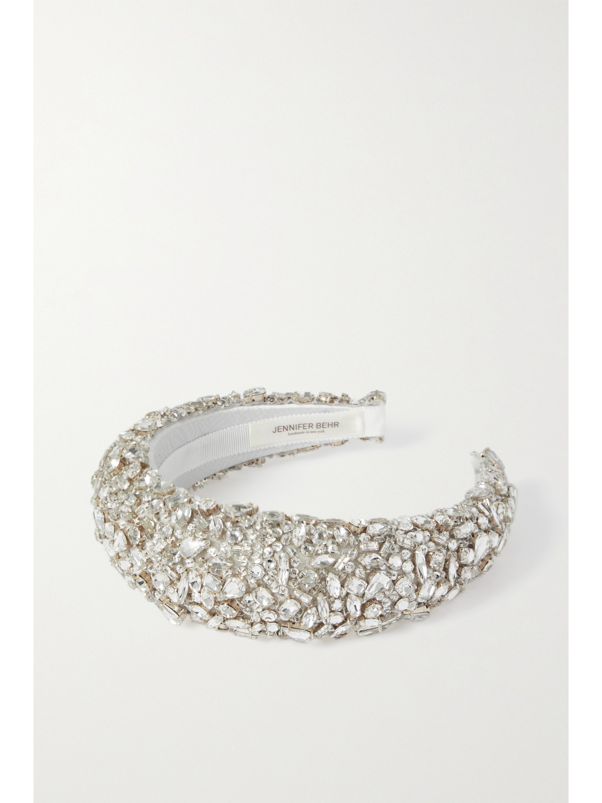 JENNIFER BEHR MEDICI EMBELLISHED SATIN HEADBAND