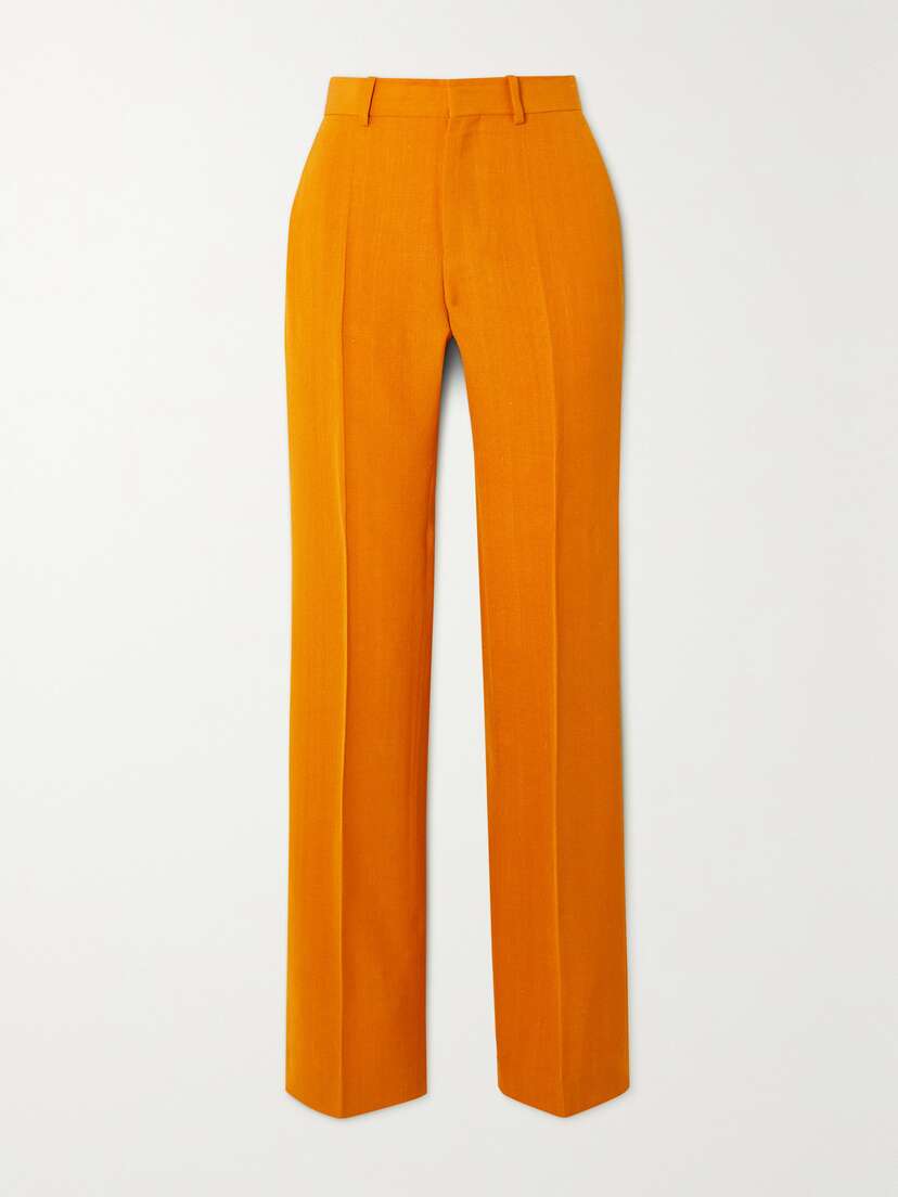 Petar Petrov Gilmar Pleated Woven Straight-leg Pants