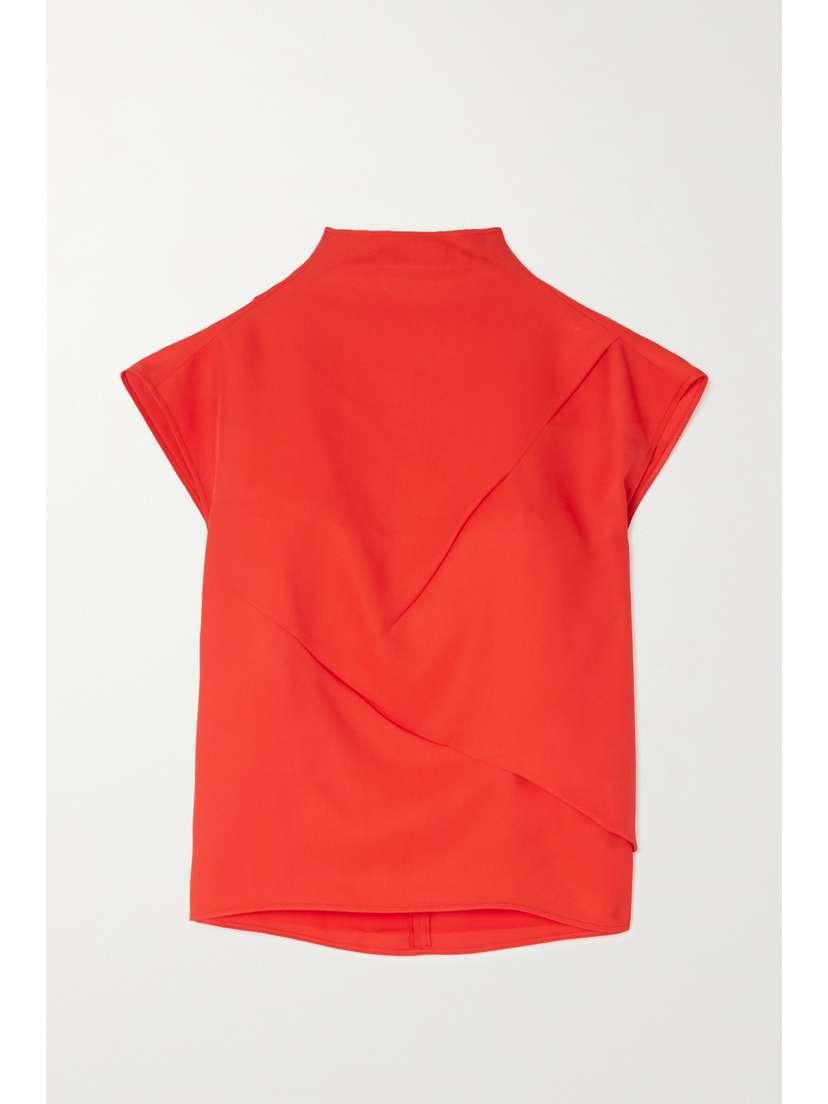 GAUCHERE Draped Twill Top