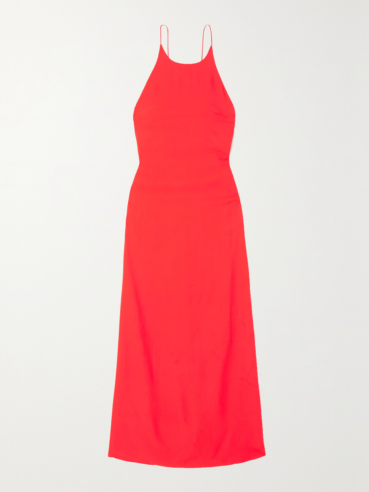 Gauchère Open-back Crepe Maxi Dress In Red