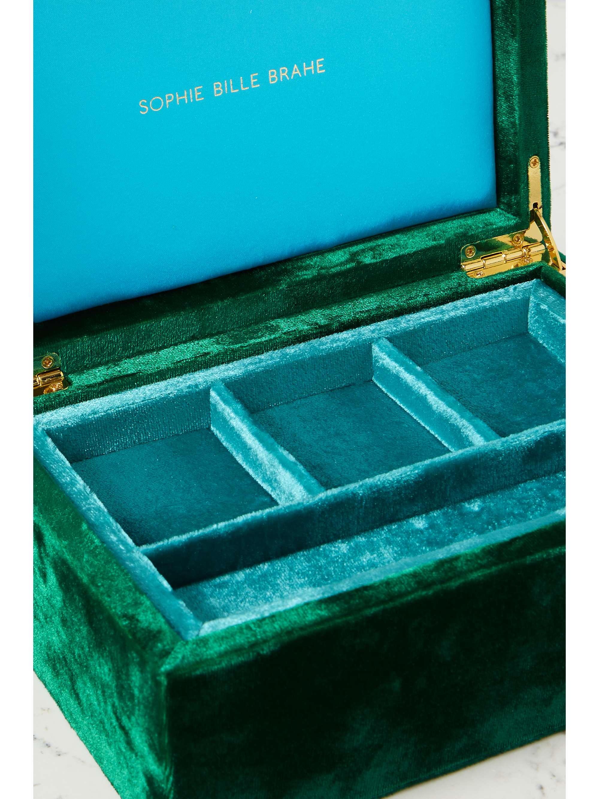SOPHIE BILLE BRAHE Boîte à bijoux en velours Trésor Large