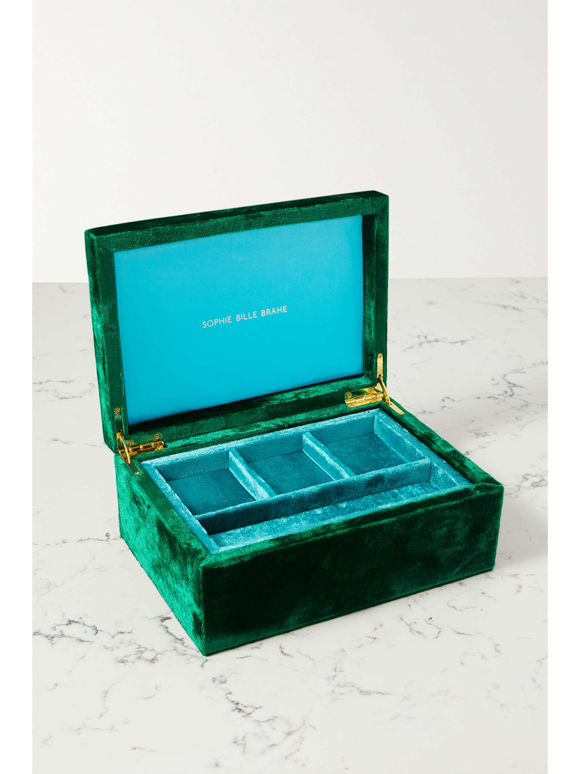 SOPHIE BILLE BRAHE Boîte à bijoux en velours Trésor Large