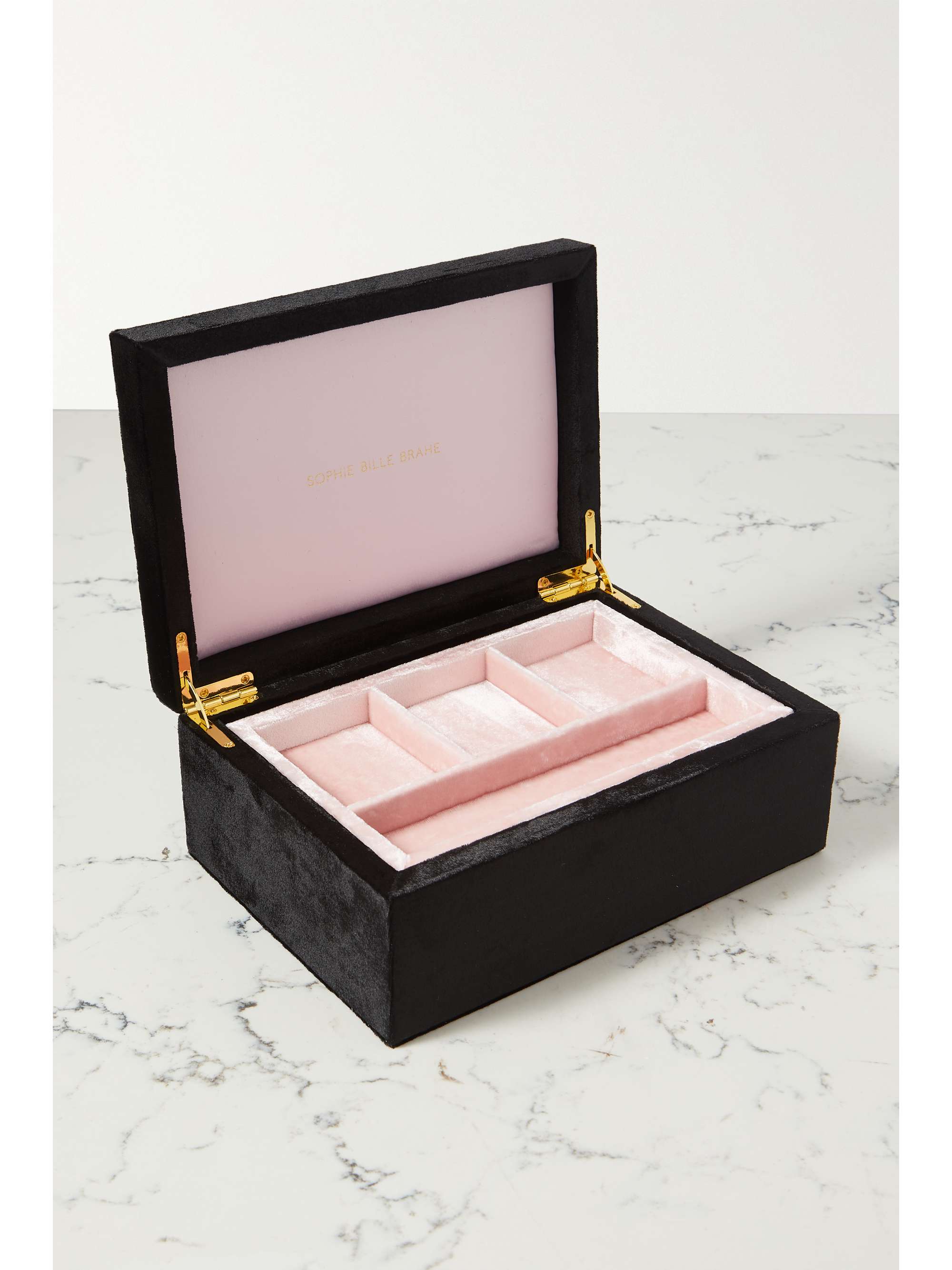 SOPHIE BILLE BRAHE Trésor large velvet jewelry box | NET-A-PORTER