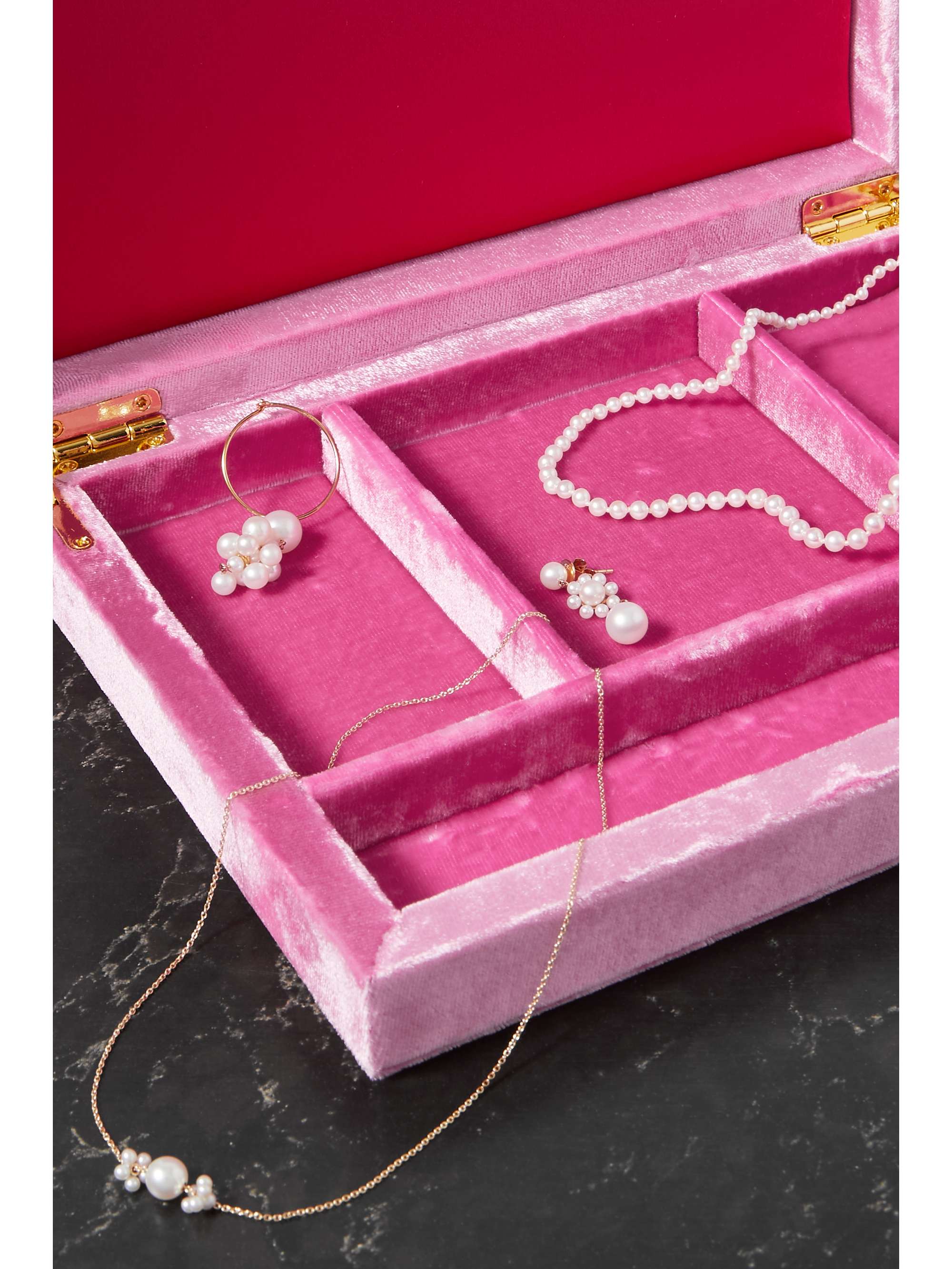 SOPHIE BILLE BRAHE Boîte à bijoux en velours Trésor