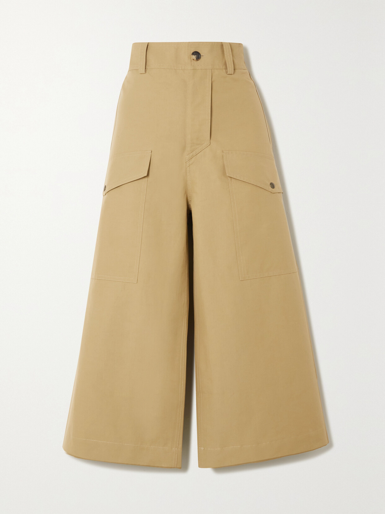 Petar Petrov Geno Cotton-canvas Culottes - Neutrals
