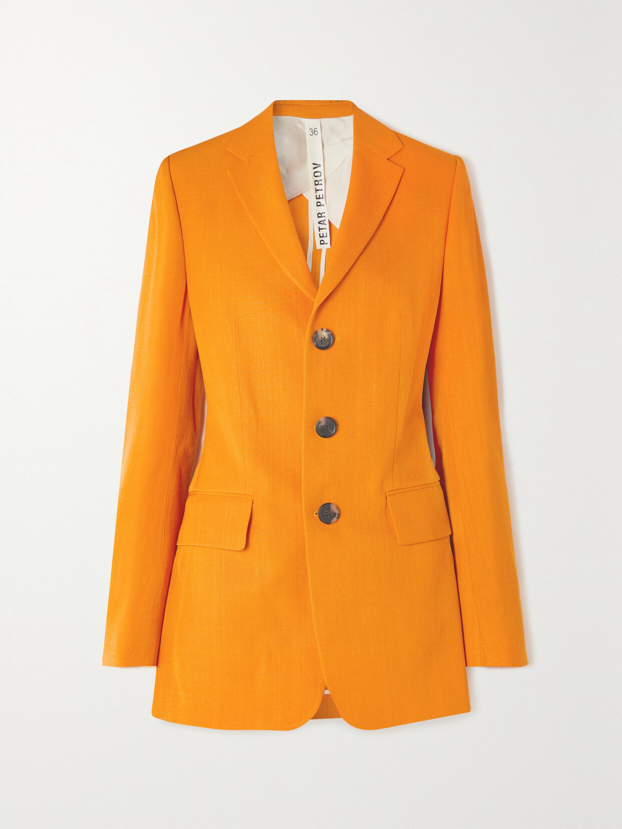 Petar Petrov Irit Oversized Grain De Poudre Blazer