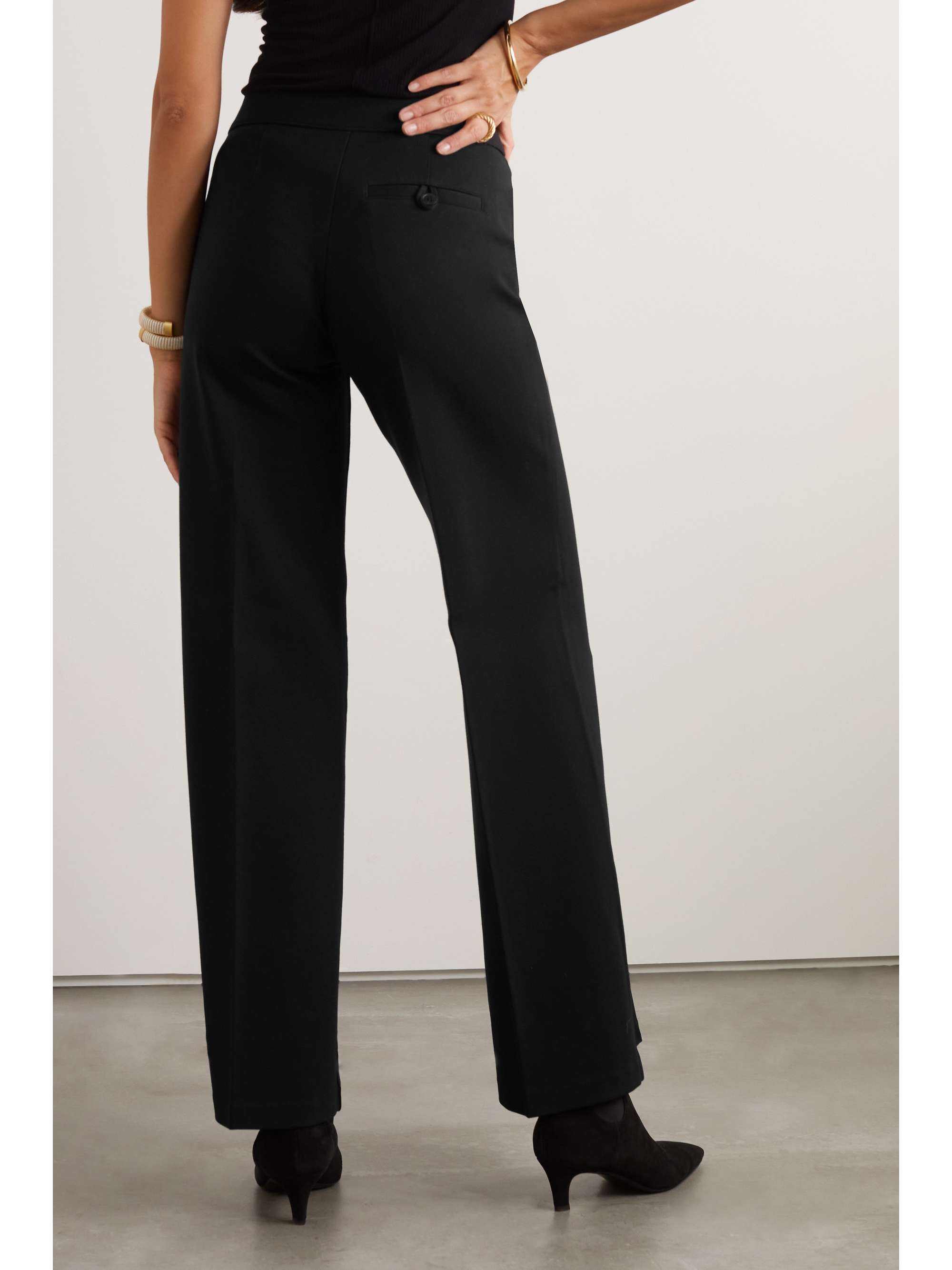 SPANX Perfect stretch-ponte wide-leg pants