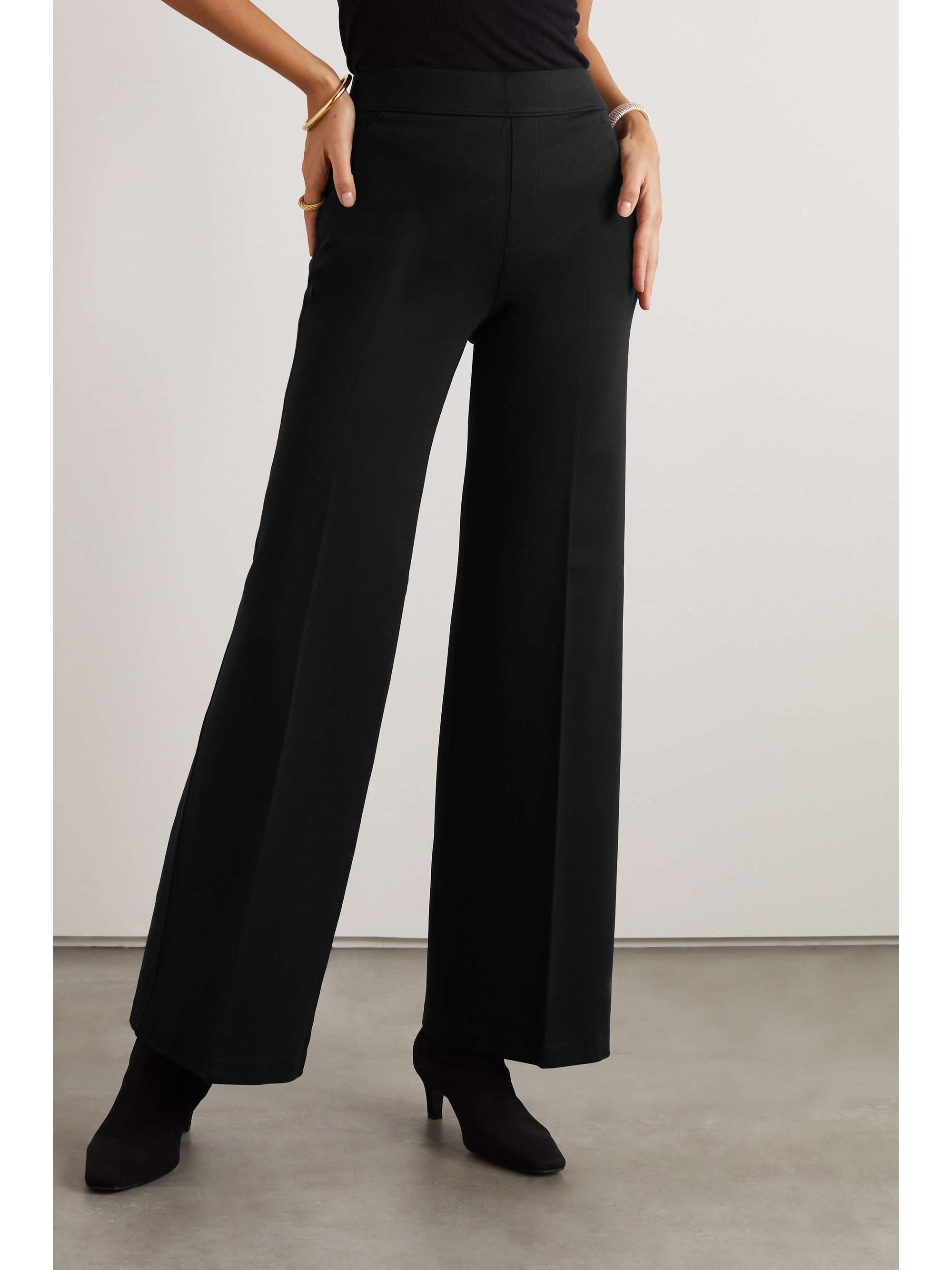 SPANX Perfect stretch-ponte wide-leg pants