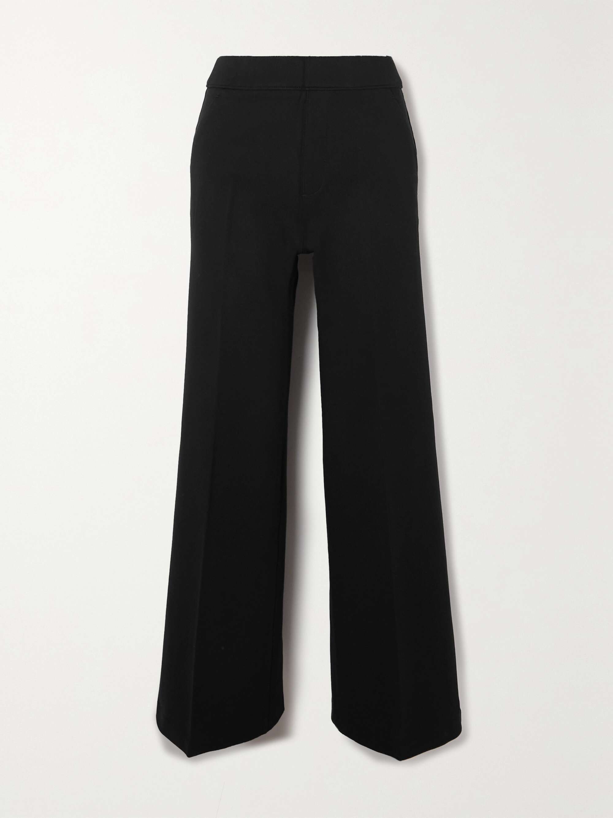 Perfect stretch-ponte wide-leg pants