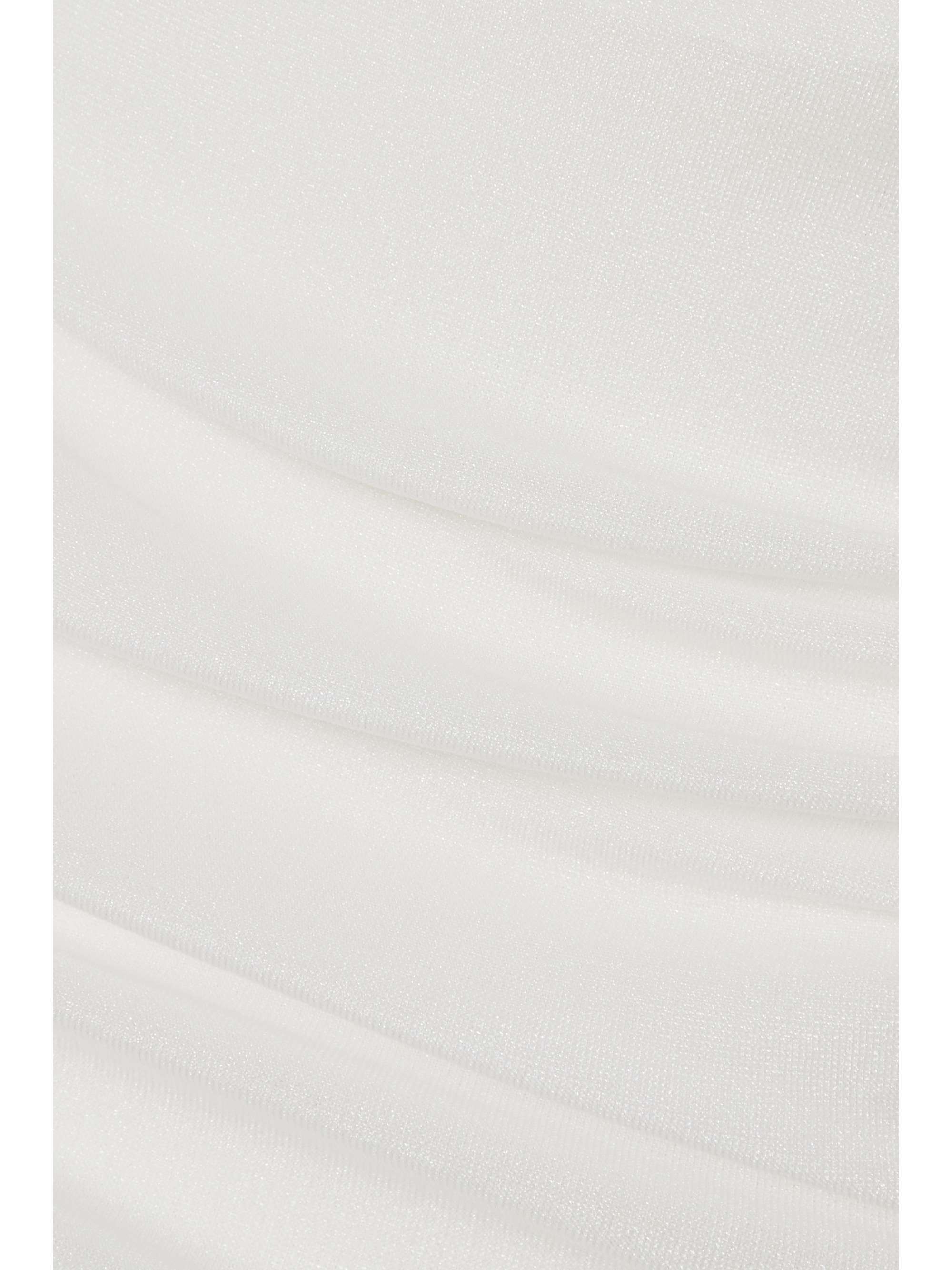 DION LEE Gathered open-knit mini dress