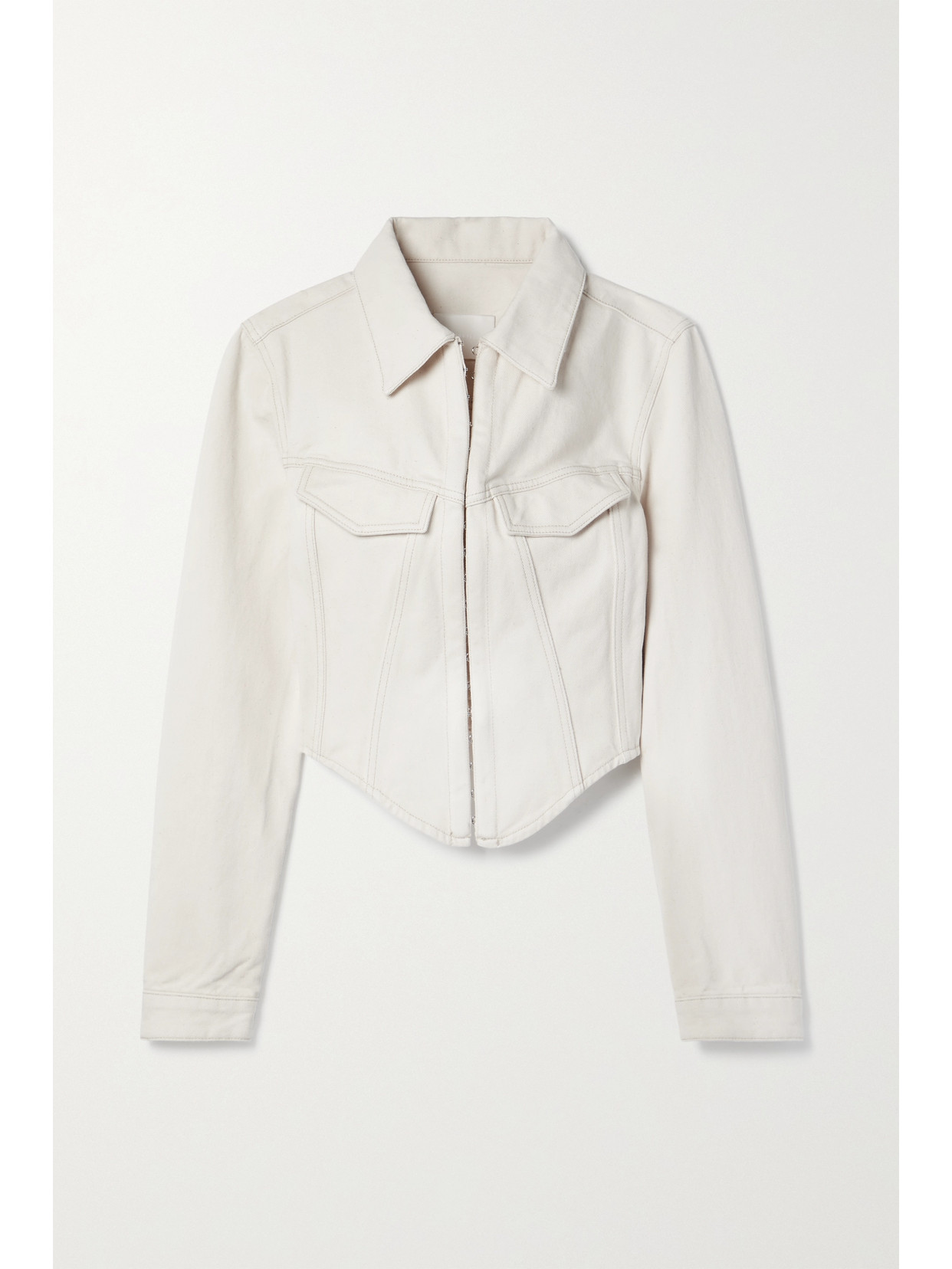 Dion Lee Cropped Organic Denim Jacket