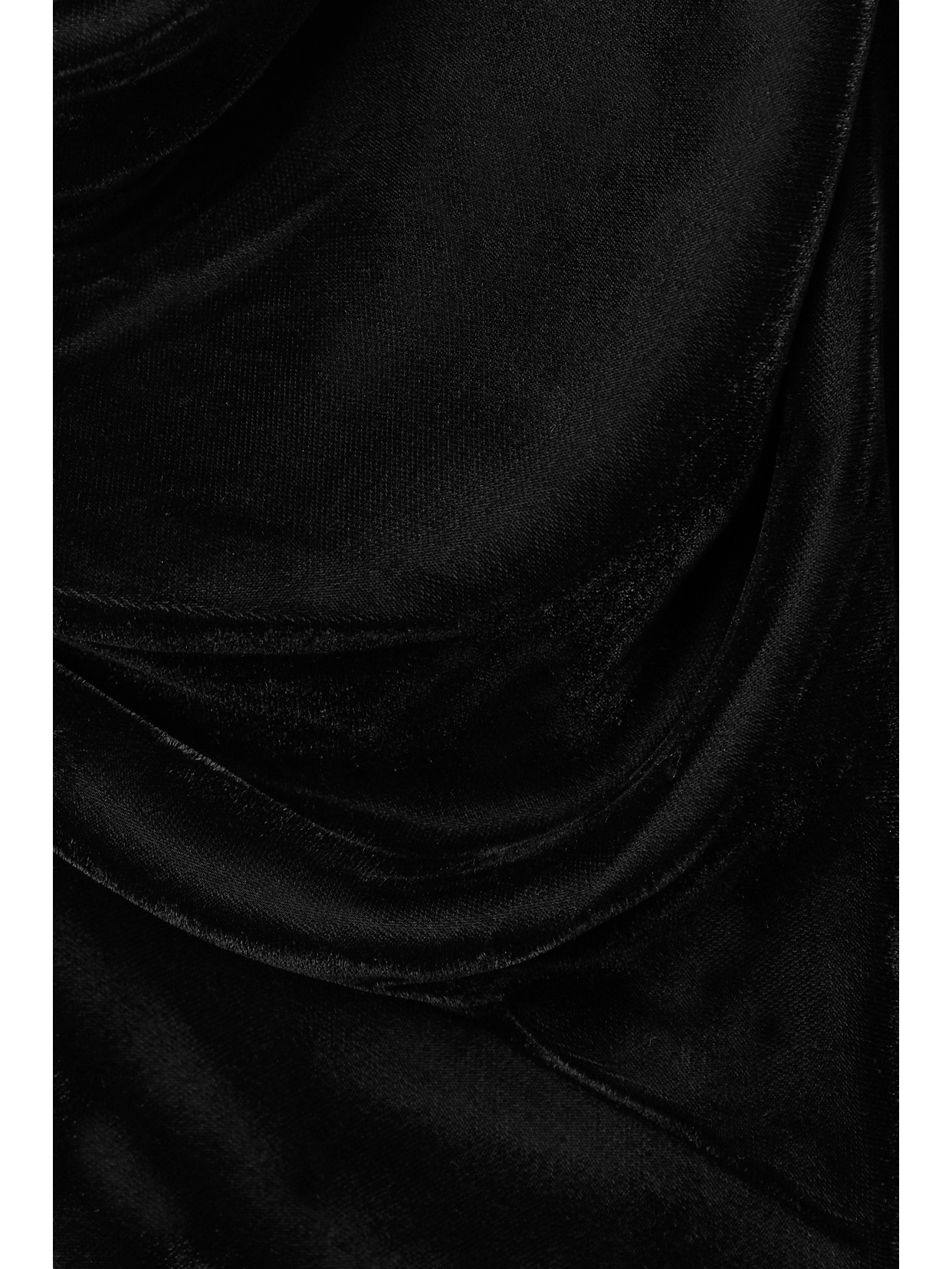 Dion Lee Architrave Layered Velvet And Tulle Mini Dress In Black