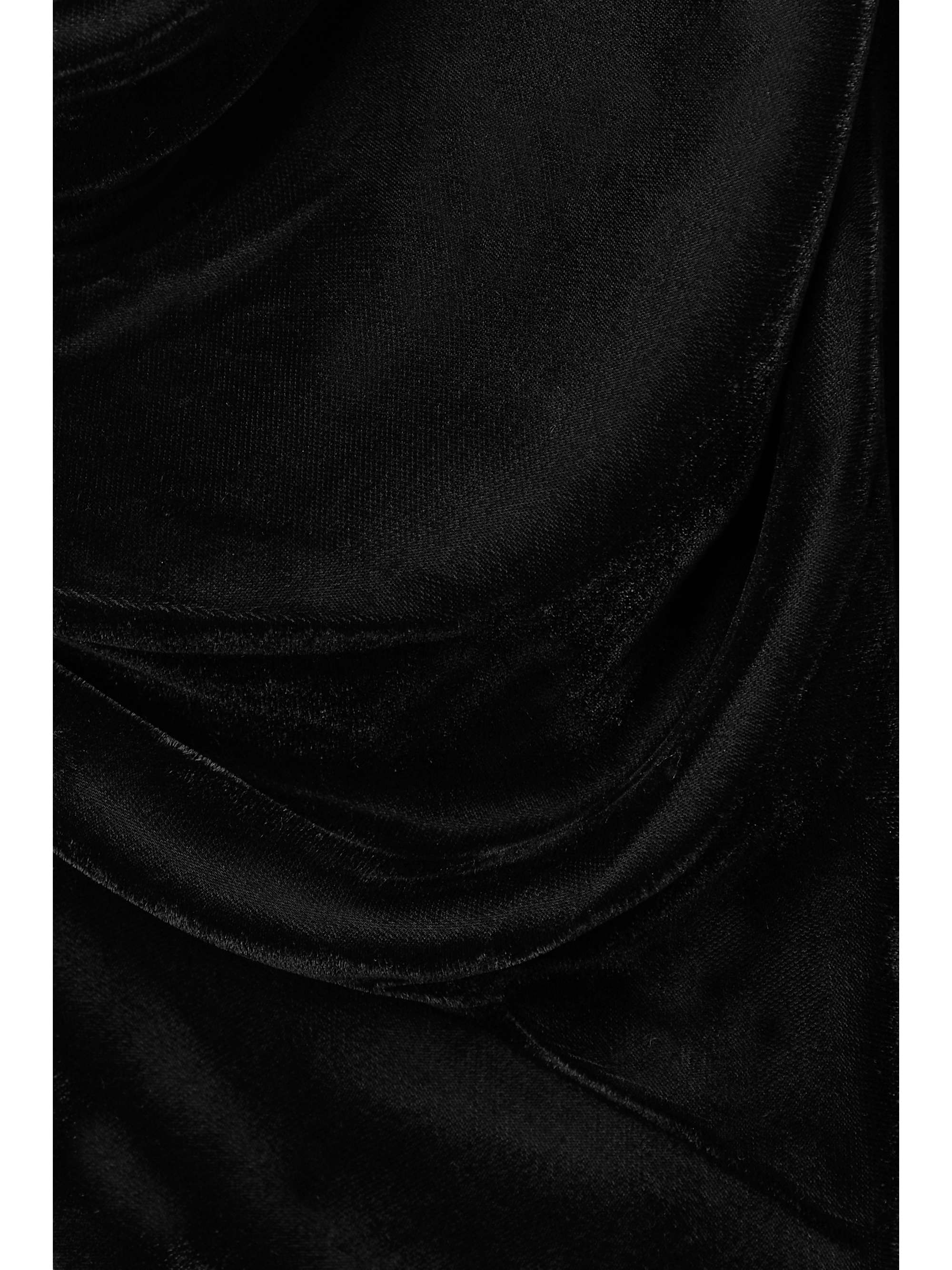 DION LEE Architrave layered velvet and tulle mini dress