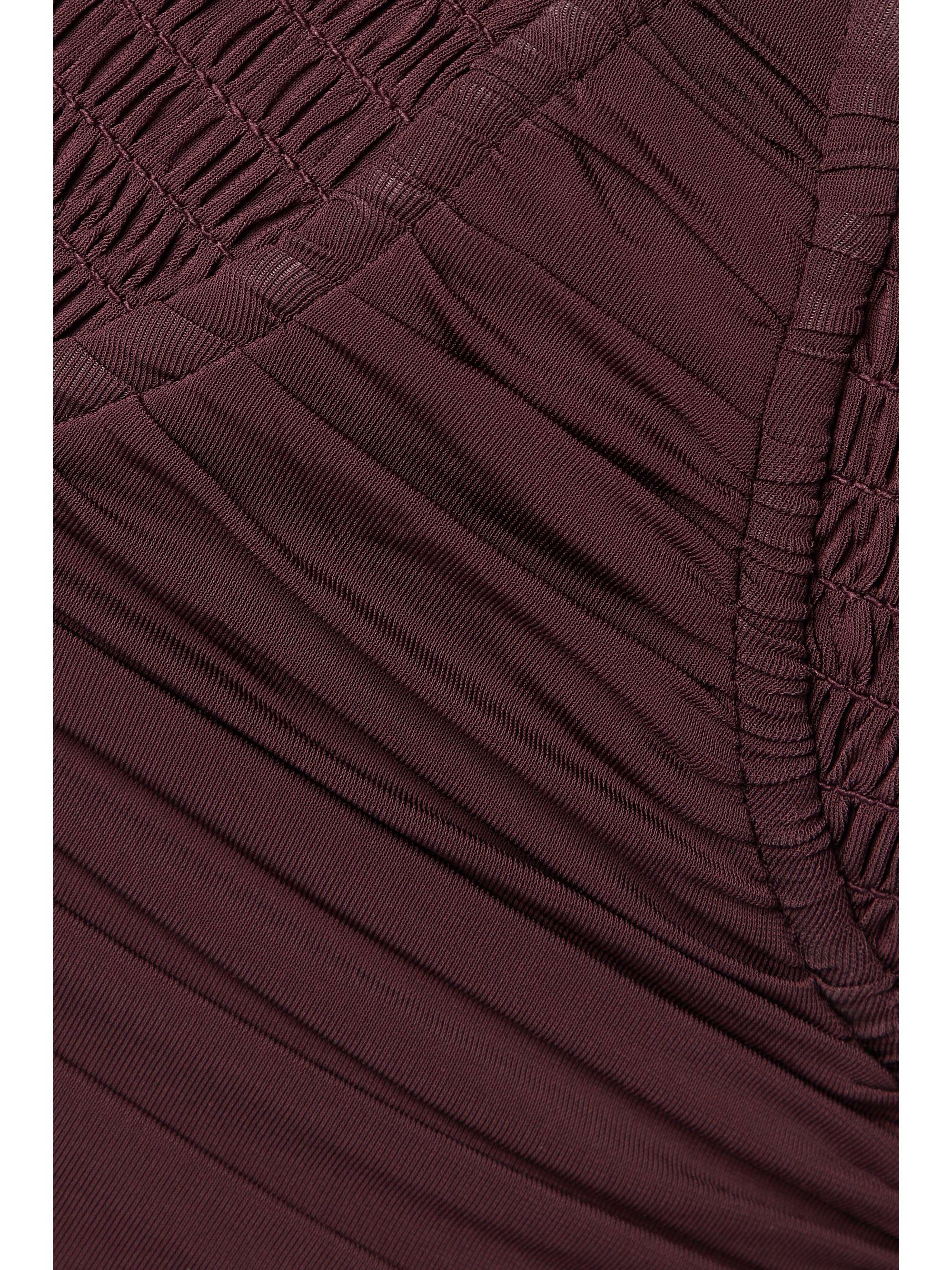 DION LEE Doric gathered stretch-jersey midi dress