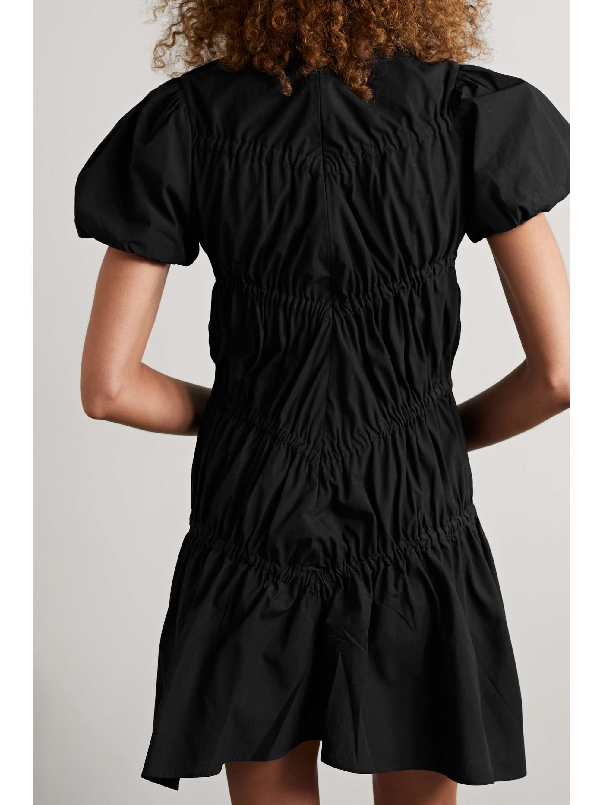 RENAISSANCE RENAISSANCE Crimes gathered cotton-poplin dress