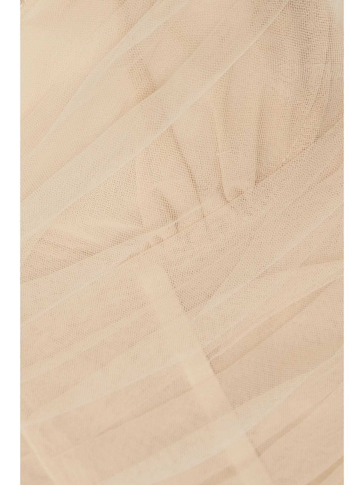 Renaissance Renaissance Ruched Tulle Bustier Top In Neutrals