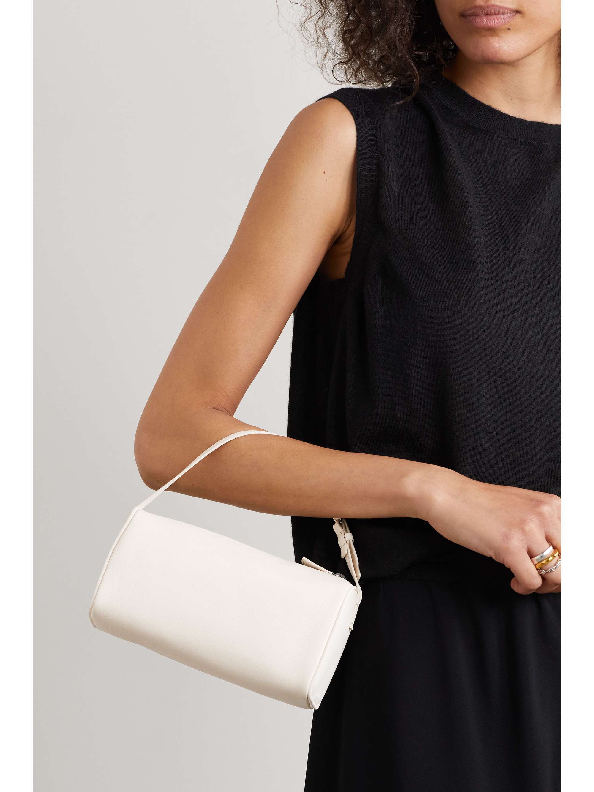 THE ROW 90s small textured-leather tote