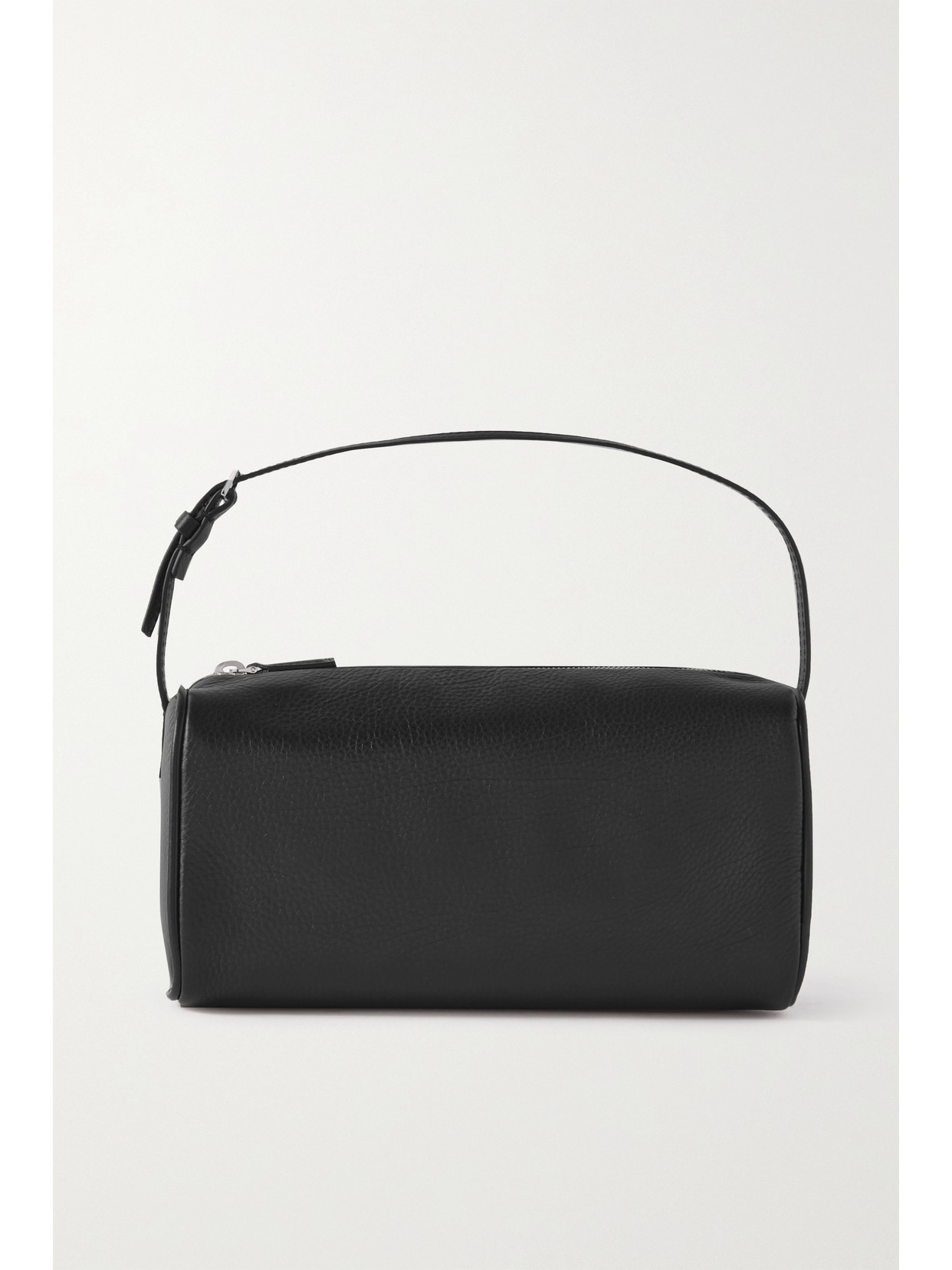 The Row 90s Small Textured-leather Tote In Black