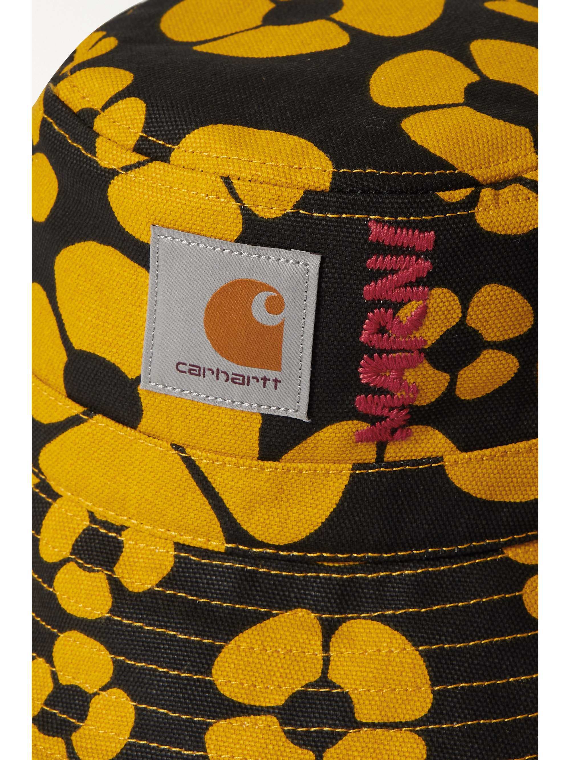 MARNI + Carhartt WIP embroidered floral-print cotton-canvas bucket hat