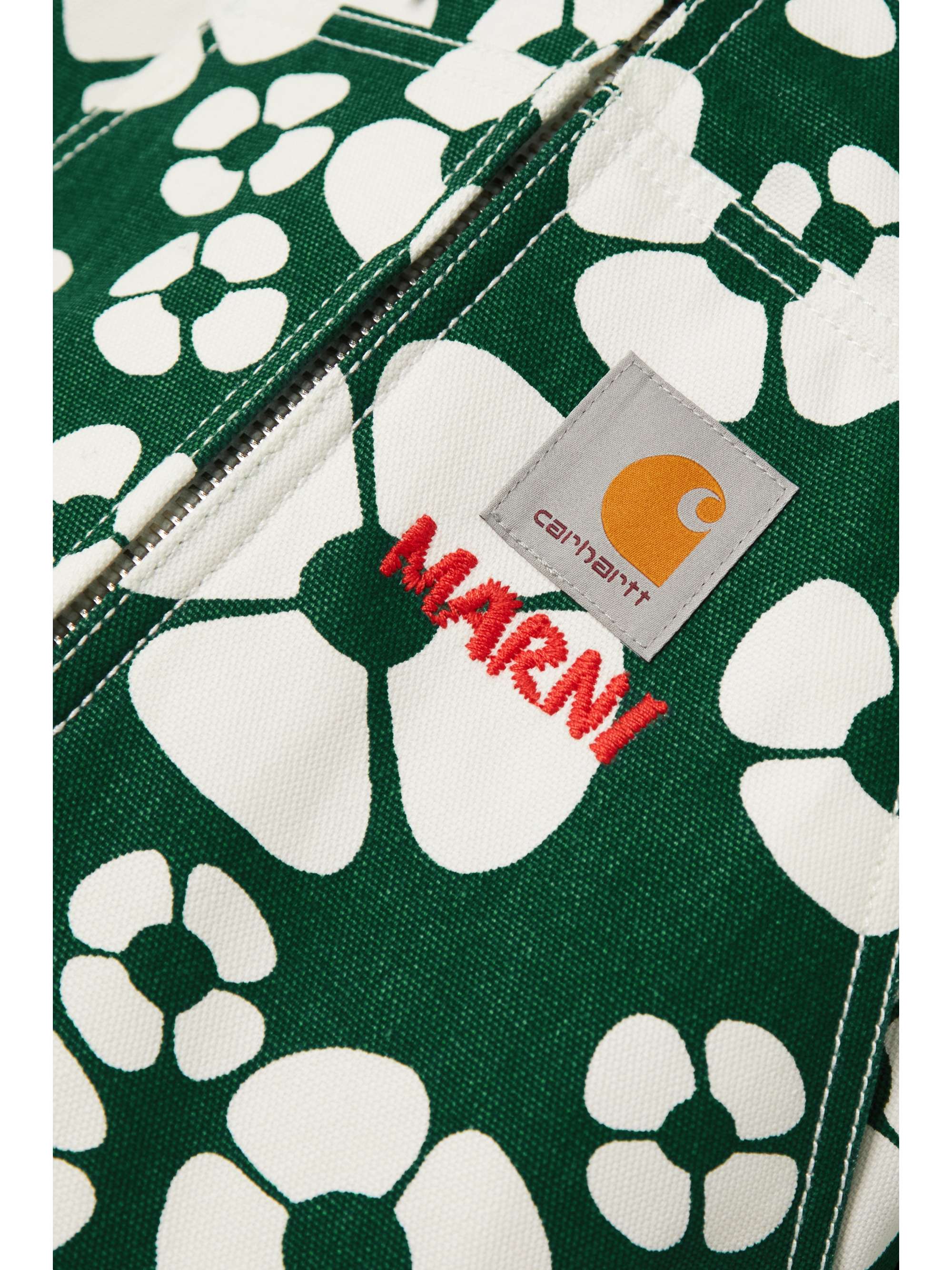 MARNI + Carhartt WIP embroidered floral-print cotton-canvas hooded jacket