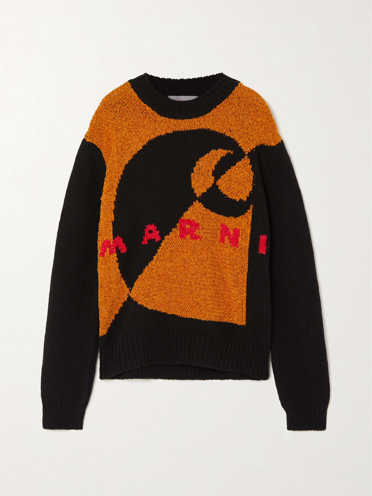 Marni - + Carhartt Wip Wool And Silk-blend Chenille-jacquard Sweater - Black