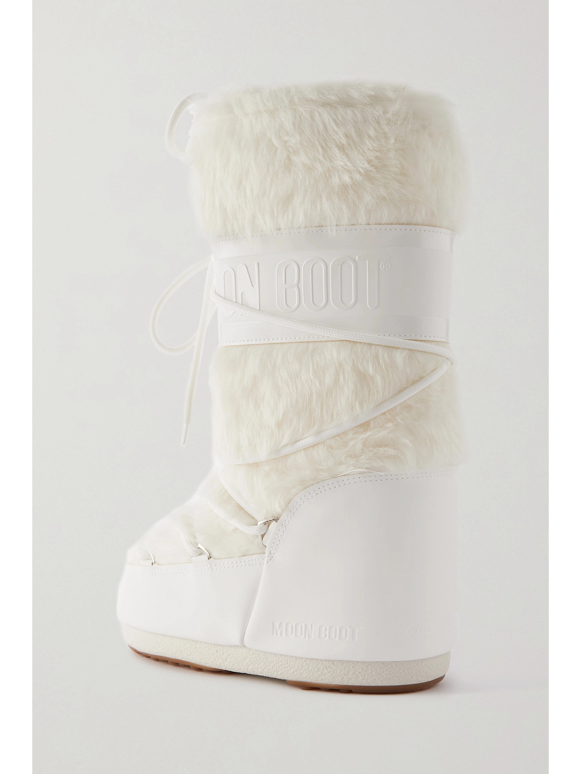 MOON BOOT Icon faux fur and faux leather snow boots thumbnail