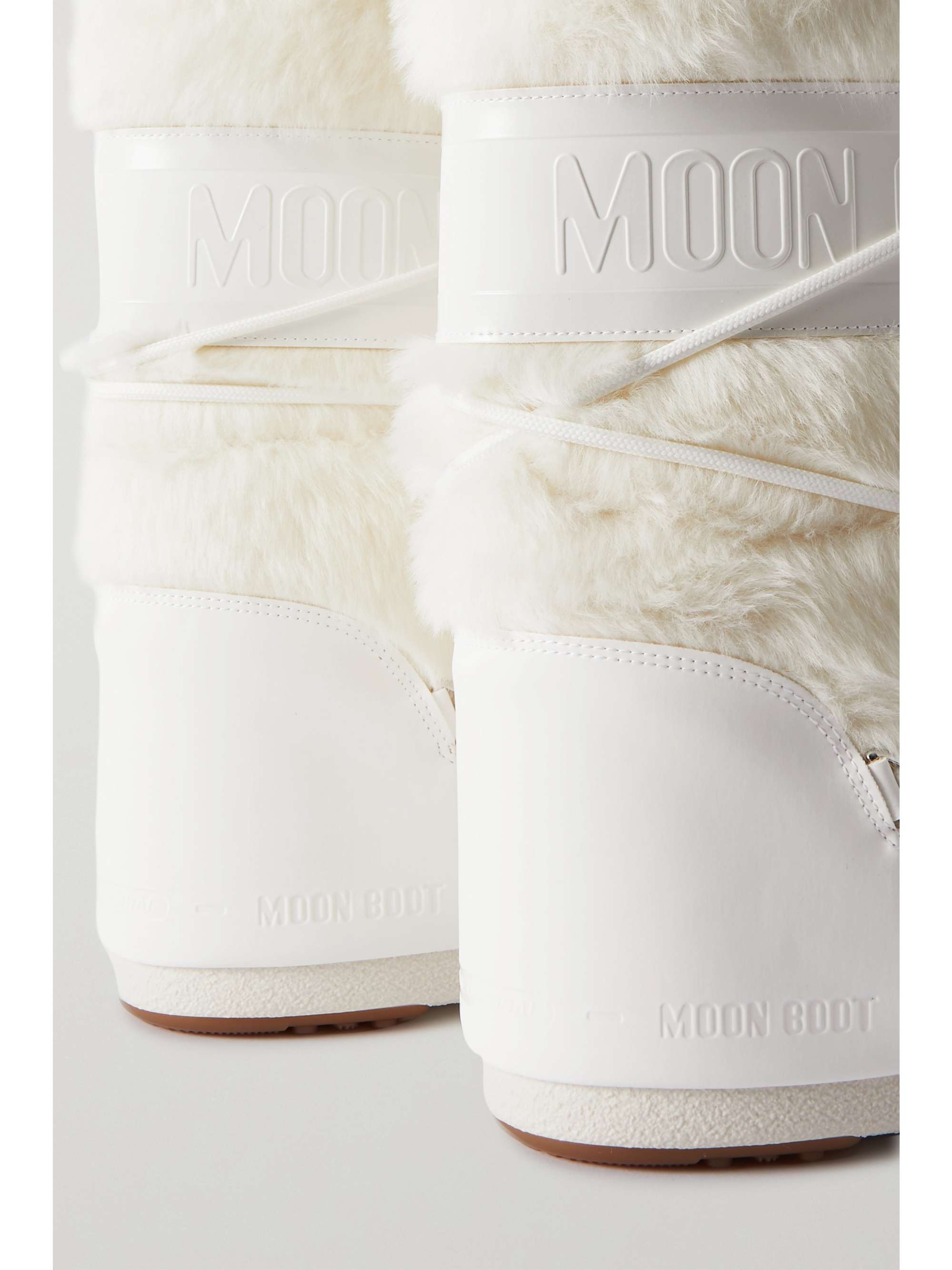 MOON BOOT Icon faux fur and faux leather snow boots