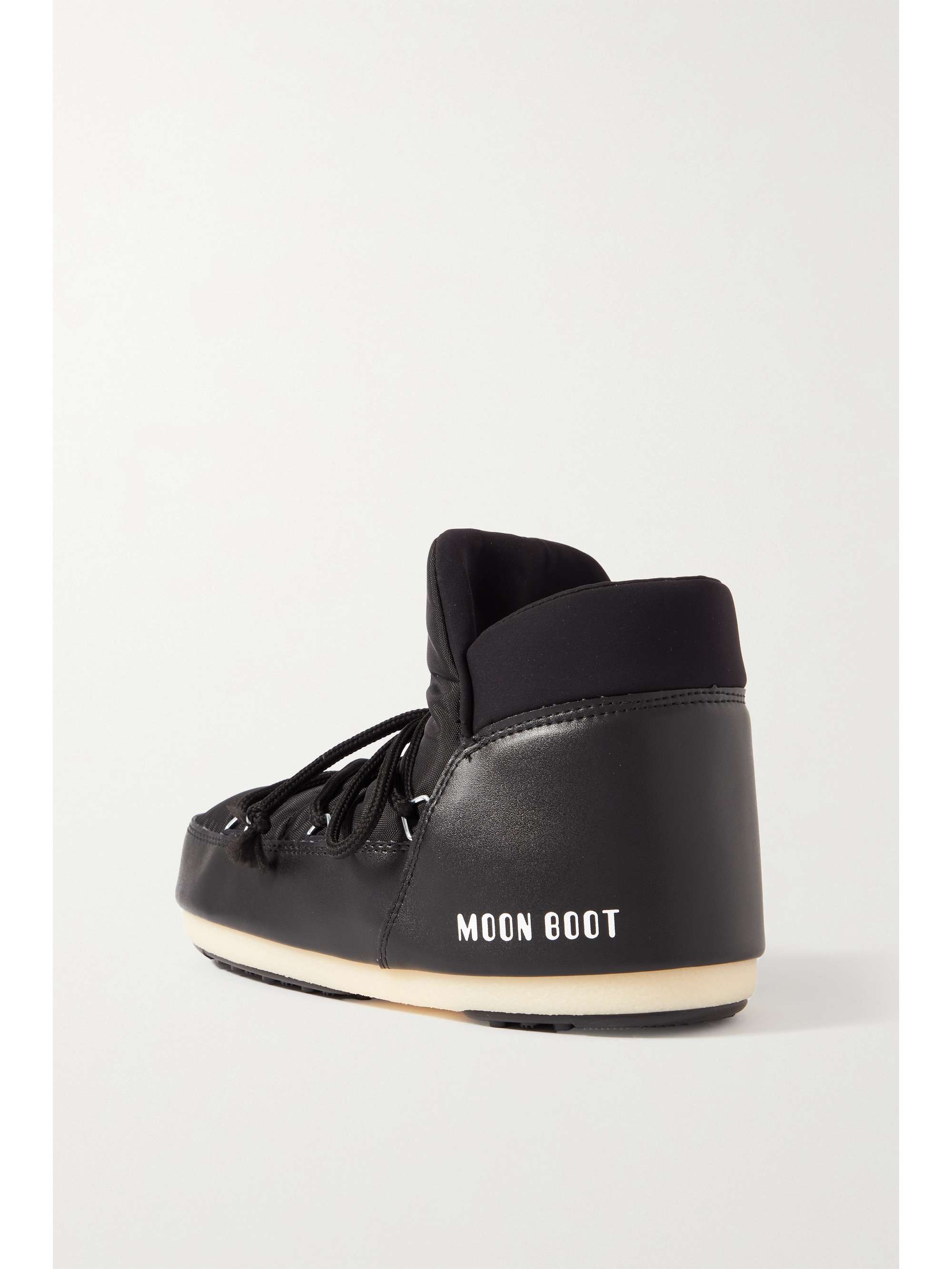 MOON BOOT Shell and faux leather snow boots