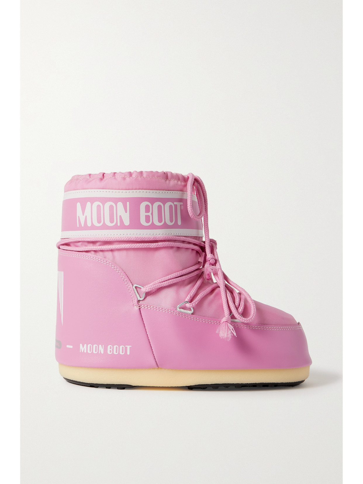 Moon Boot Icon Low Shell And Faux Leather Snow Boots - Pink