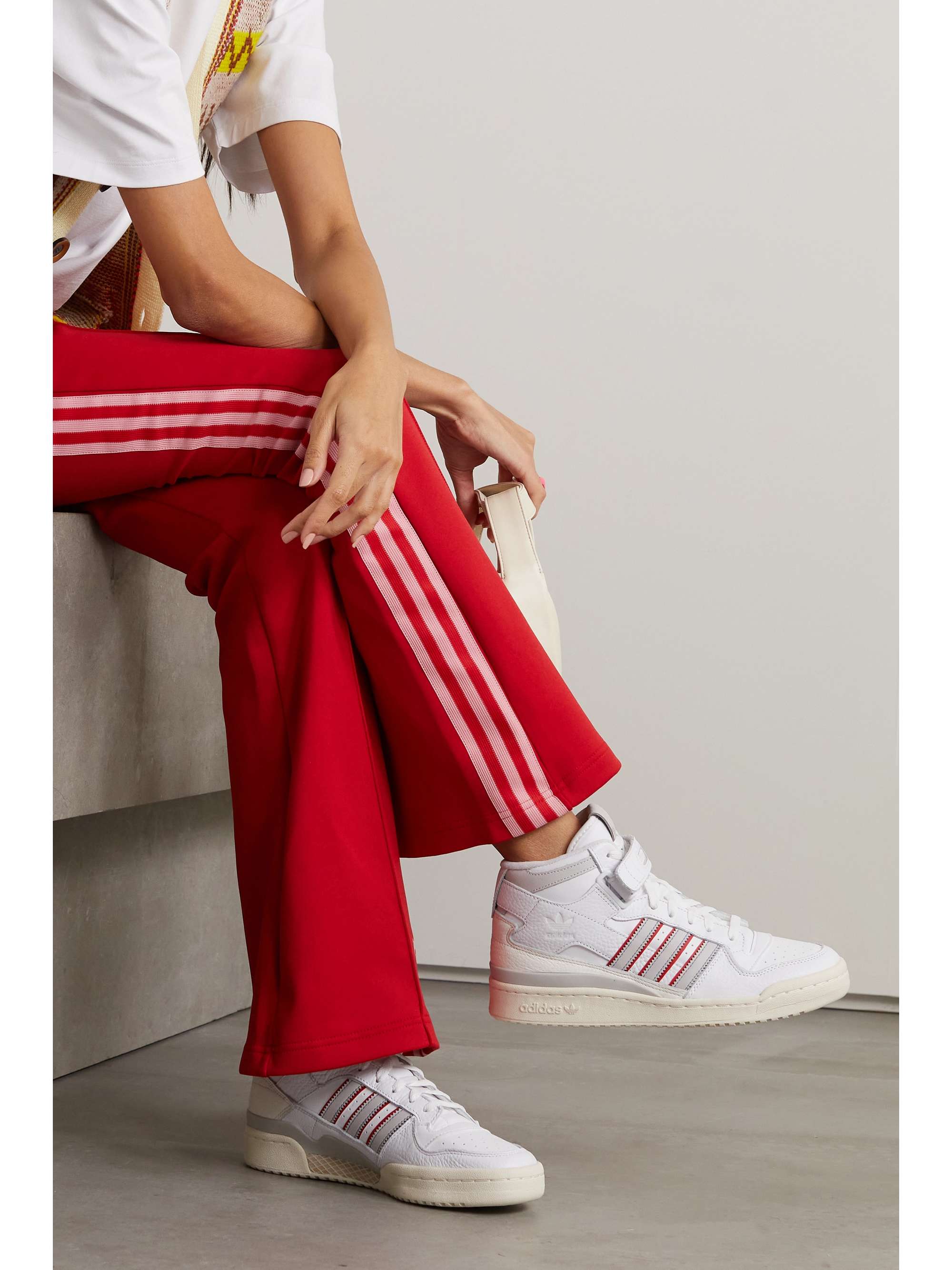 Forum | ORIGINALS leather NET-A-PORTER Mid high-top sneakers ADIDAS