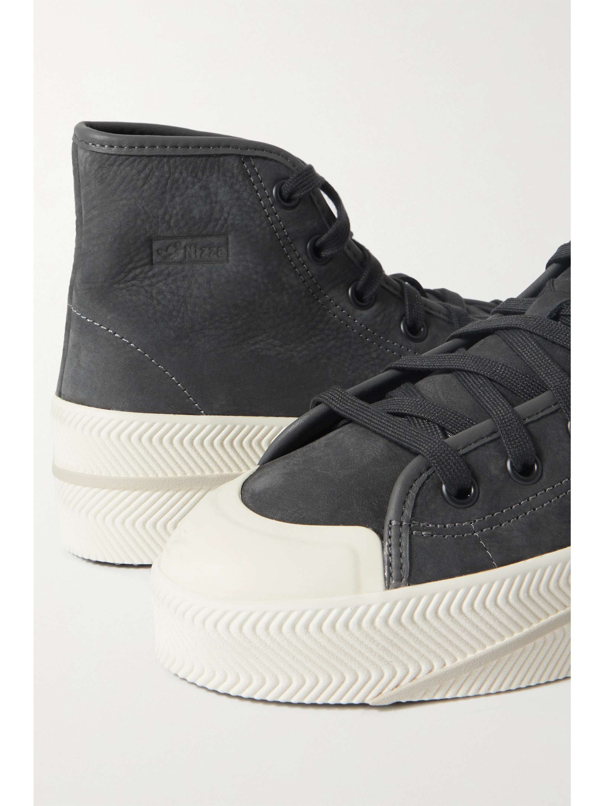 sneakers 2 ADIDAS nubuck leather-trimmed | Nizza NET-A-PORTER ORIGINALS high-top