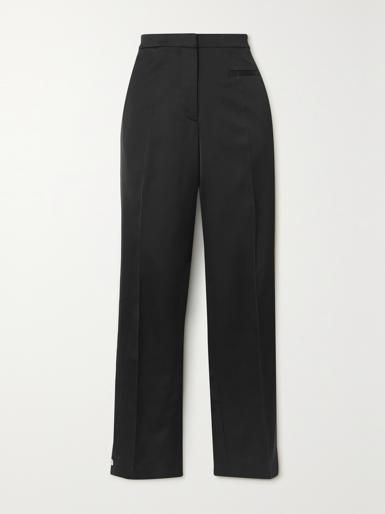 JW Anderson - Satin-trimmed Twill Pants - Black