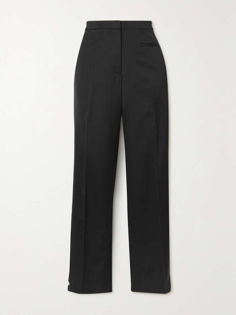 JW Anderson Satin-trimmed Twill Pants