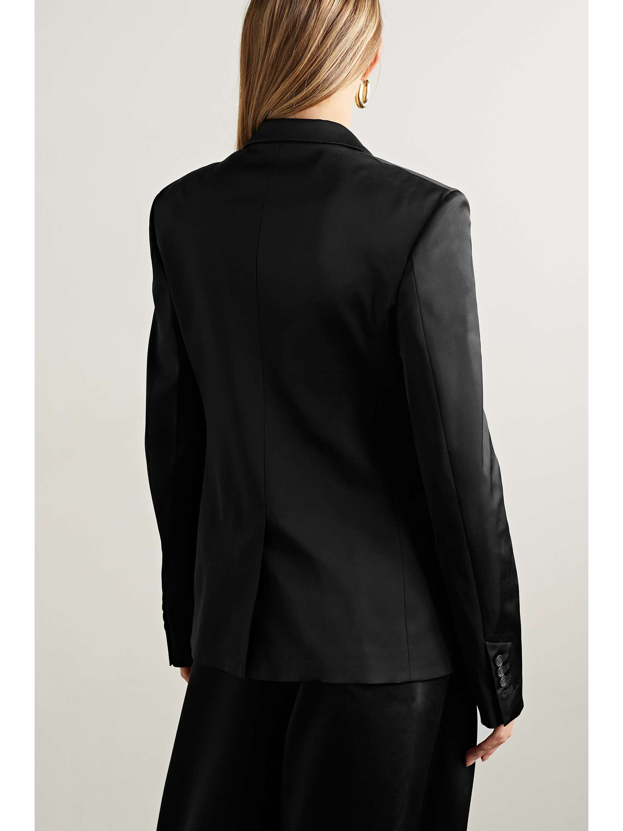 JW ANDERSON Blazer aus glänzendem Twill mit Ketten