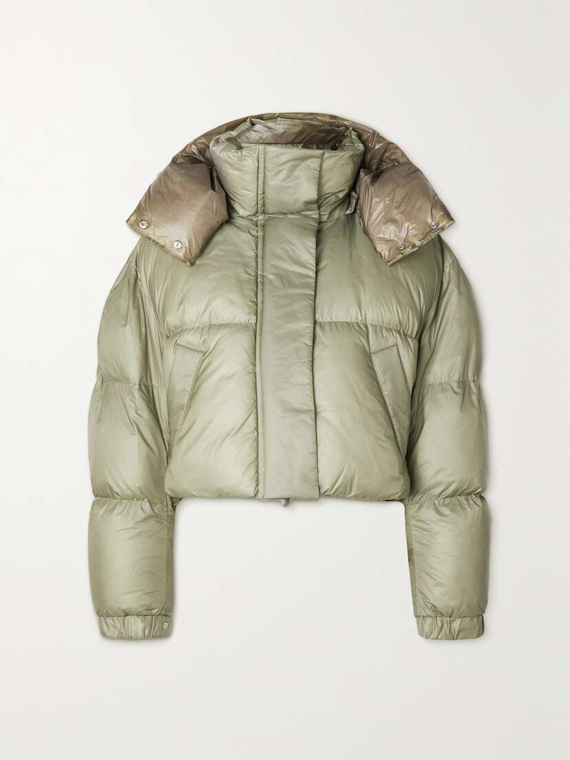 Sacai Cropped Hooded Padded Shell Jacket