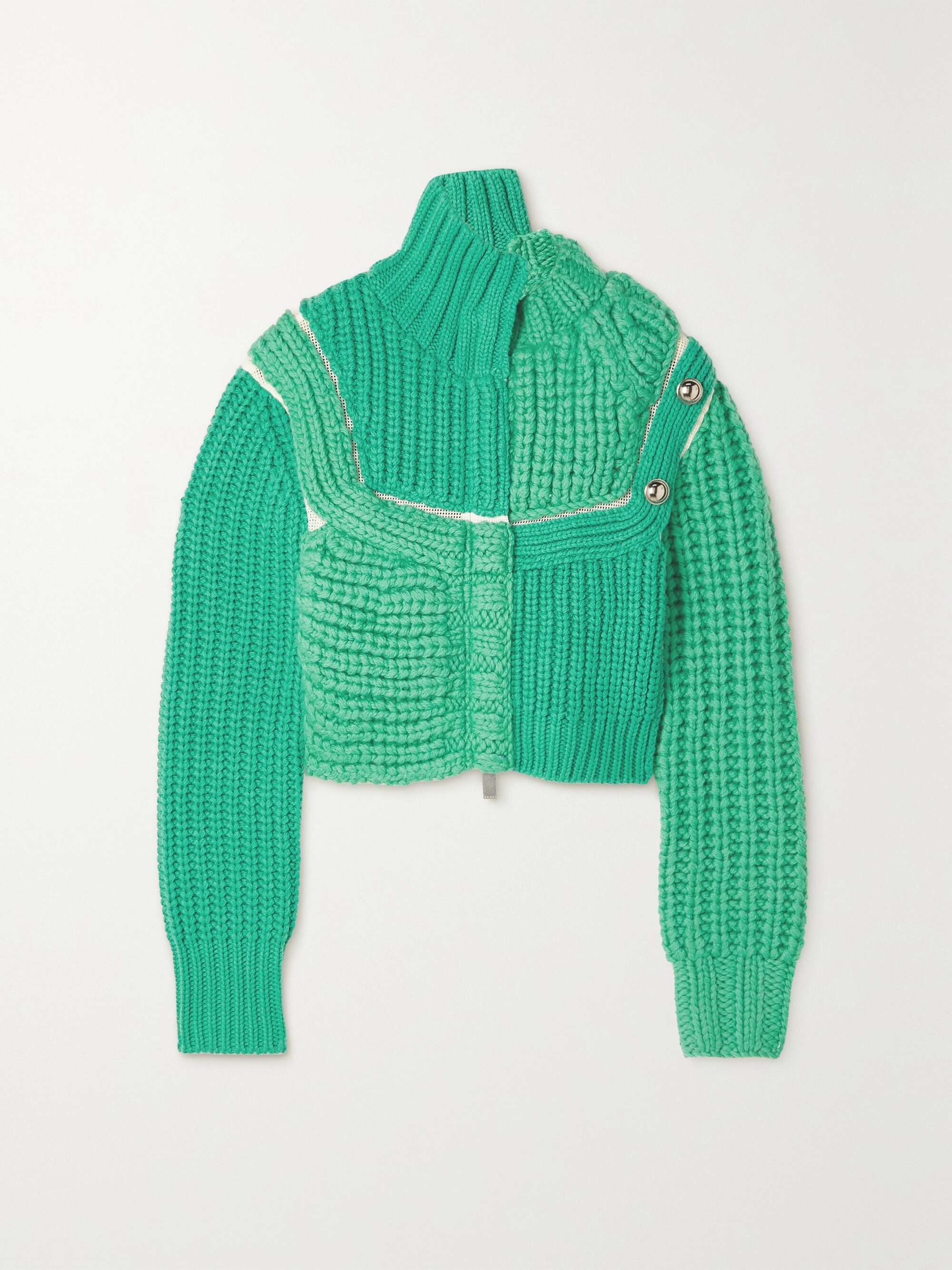 Green clearance wool cardigan