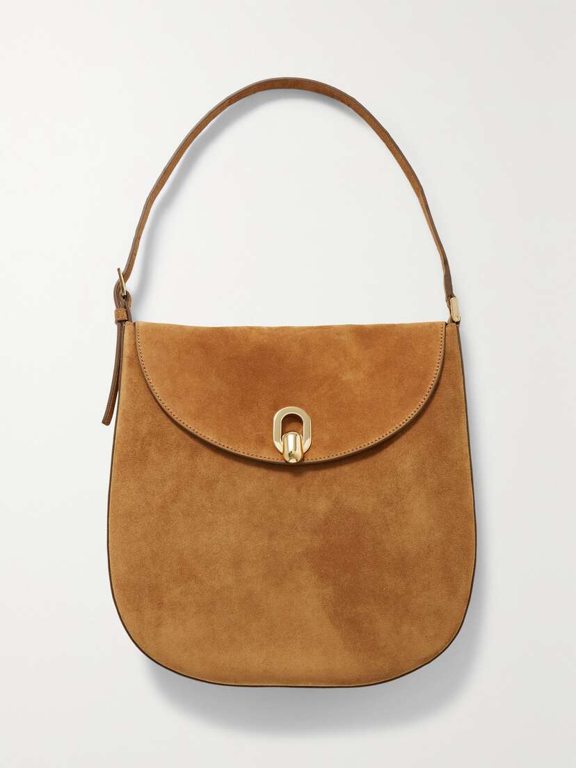 Savette Tondo Large Suede Shoulder Bag