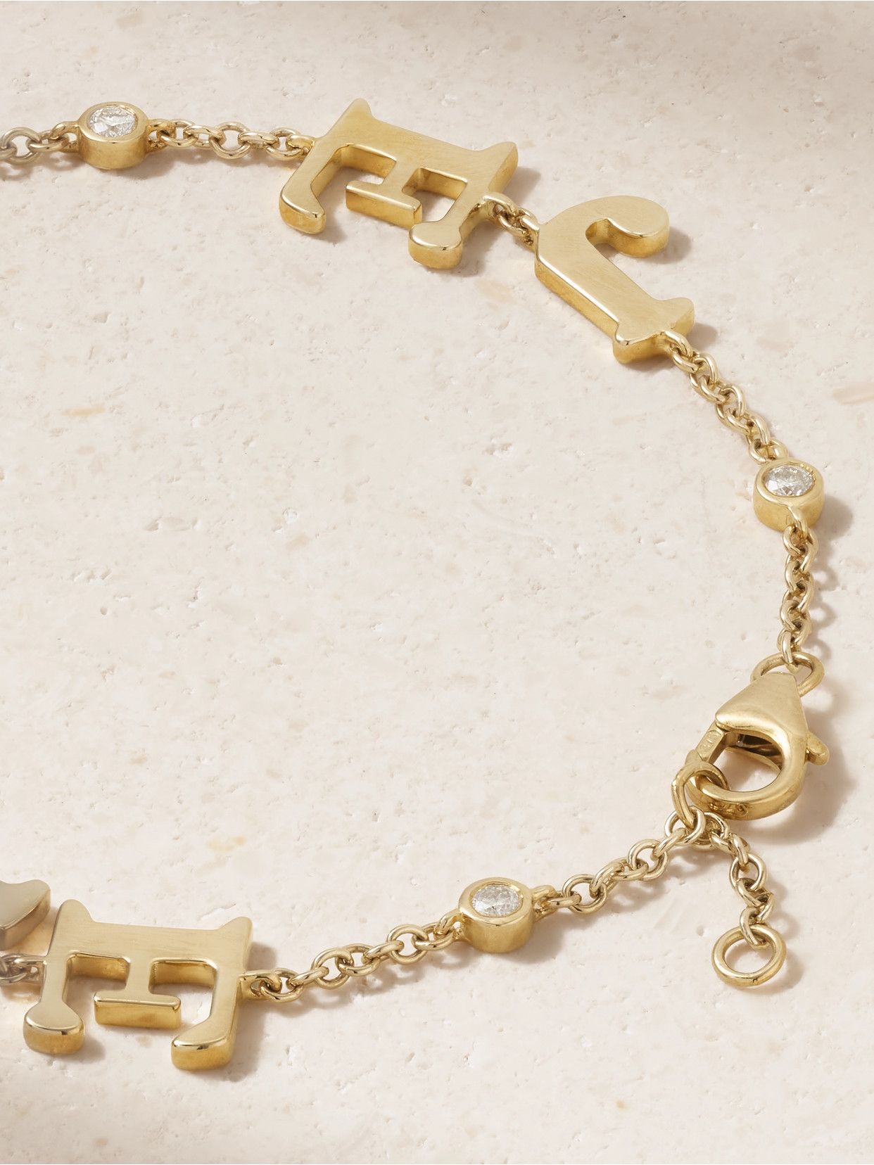 Yvonne Léon Je T'aime 9-karat Gold Diamond Bracelet In Gold