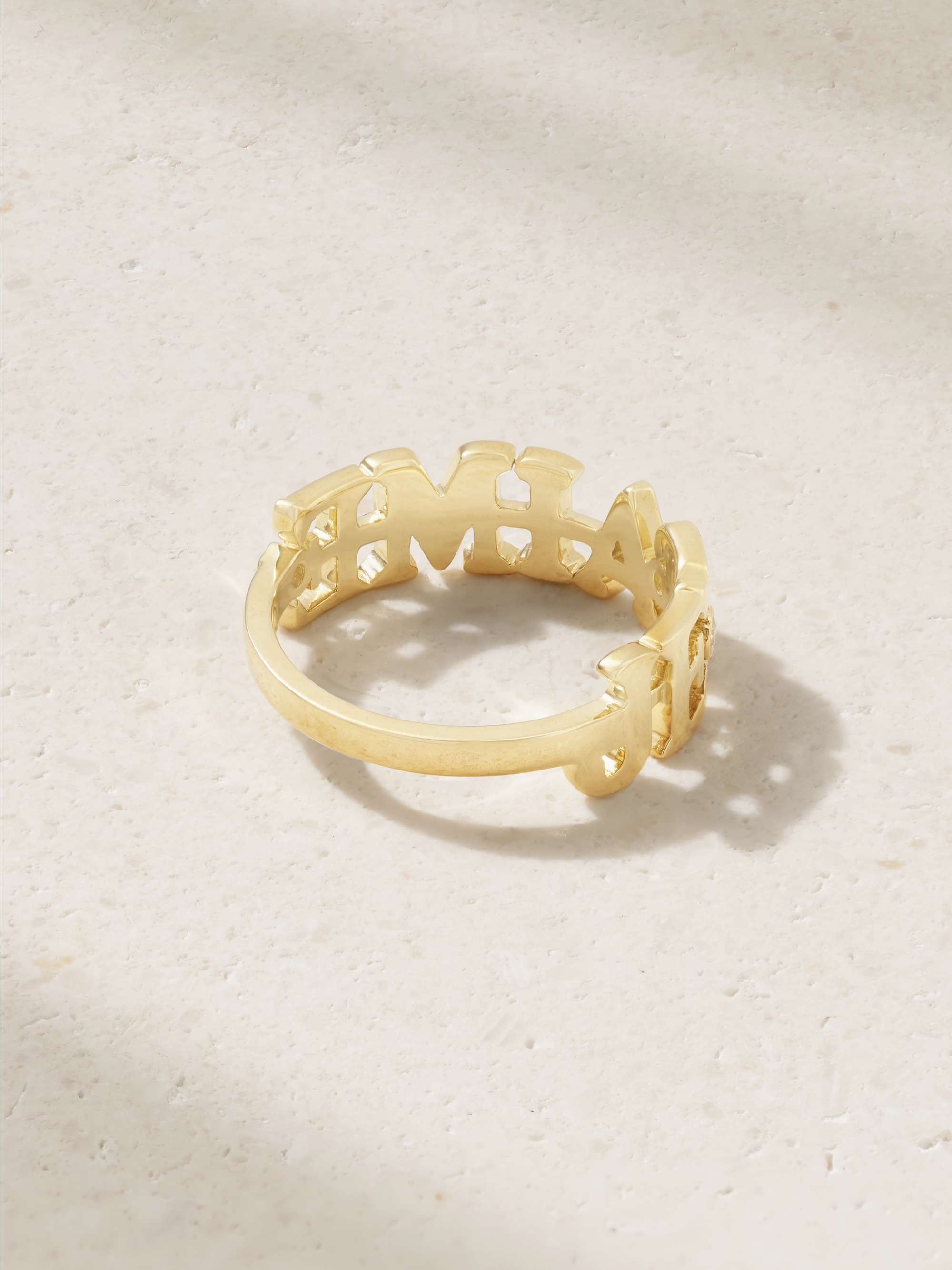 YVONNE LÉON Je t'aime 9-karat gold diamond ring