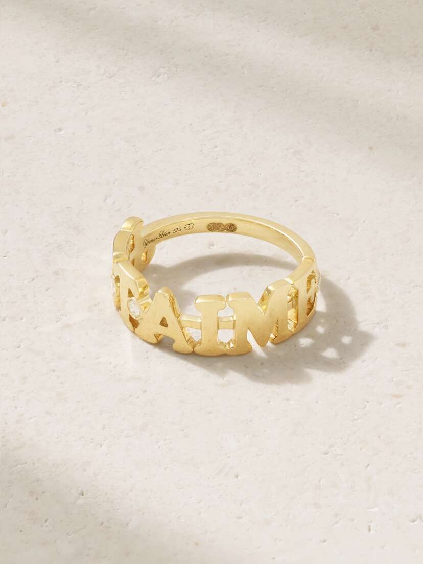 Yvonne Léon Je T'aime 9-karat Gold Diamond Ring