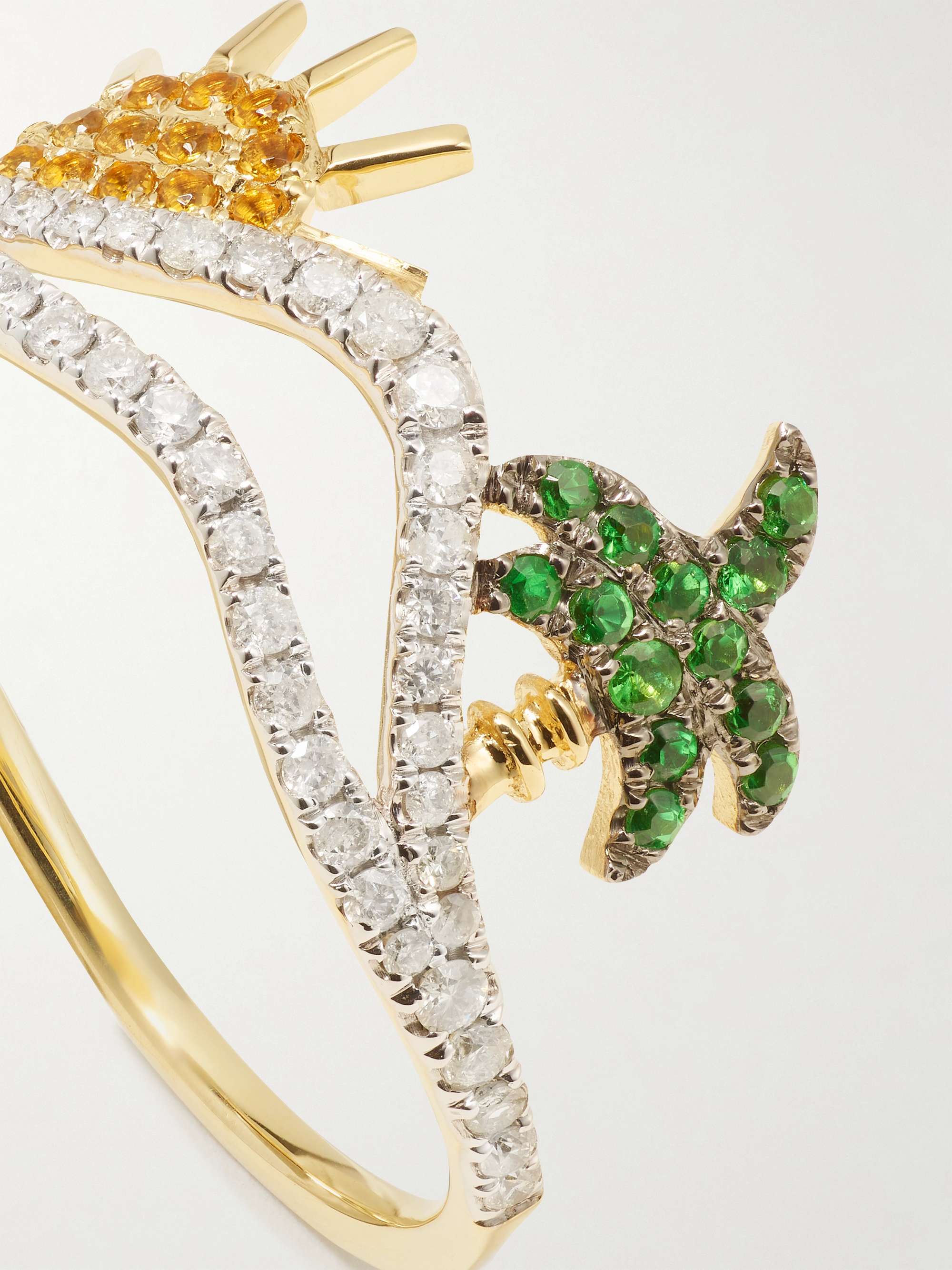 YVONNE LÉON 9-karat gold multi-stone ring