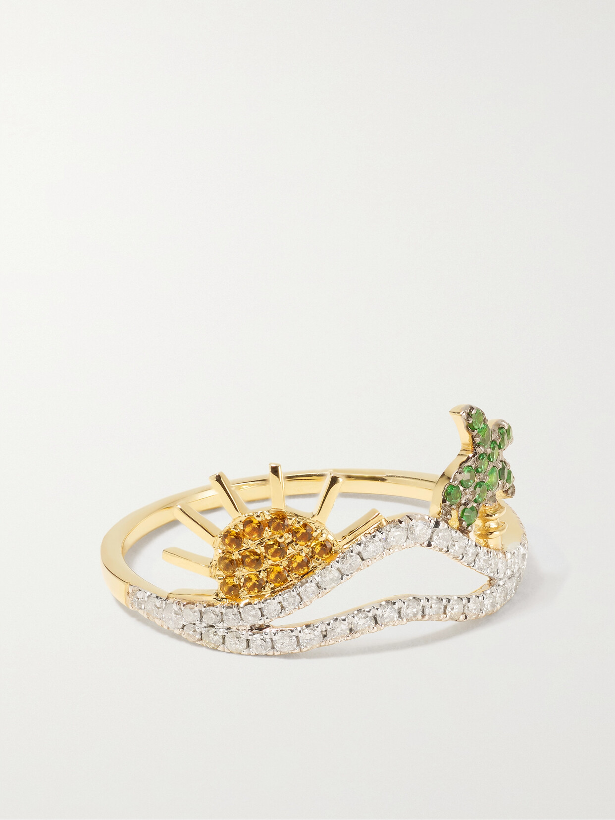 Yvonne Léon 9-karat Gold Multi-stone Ring - 8