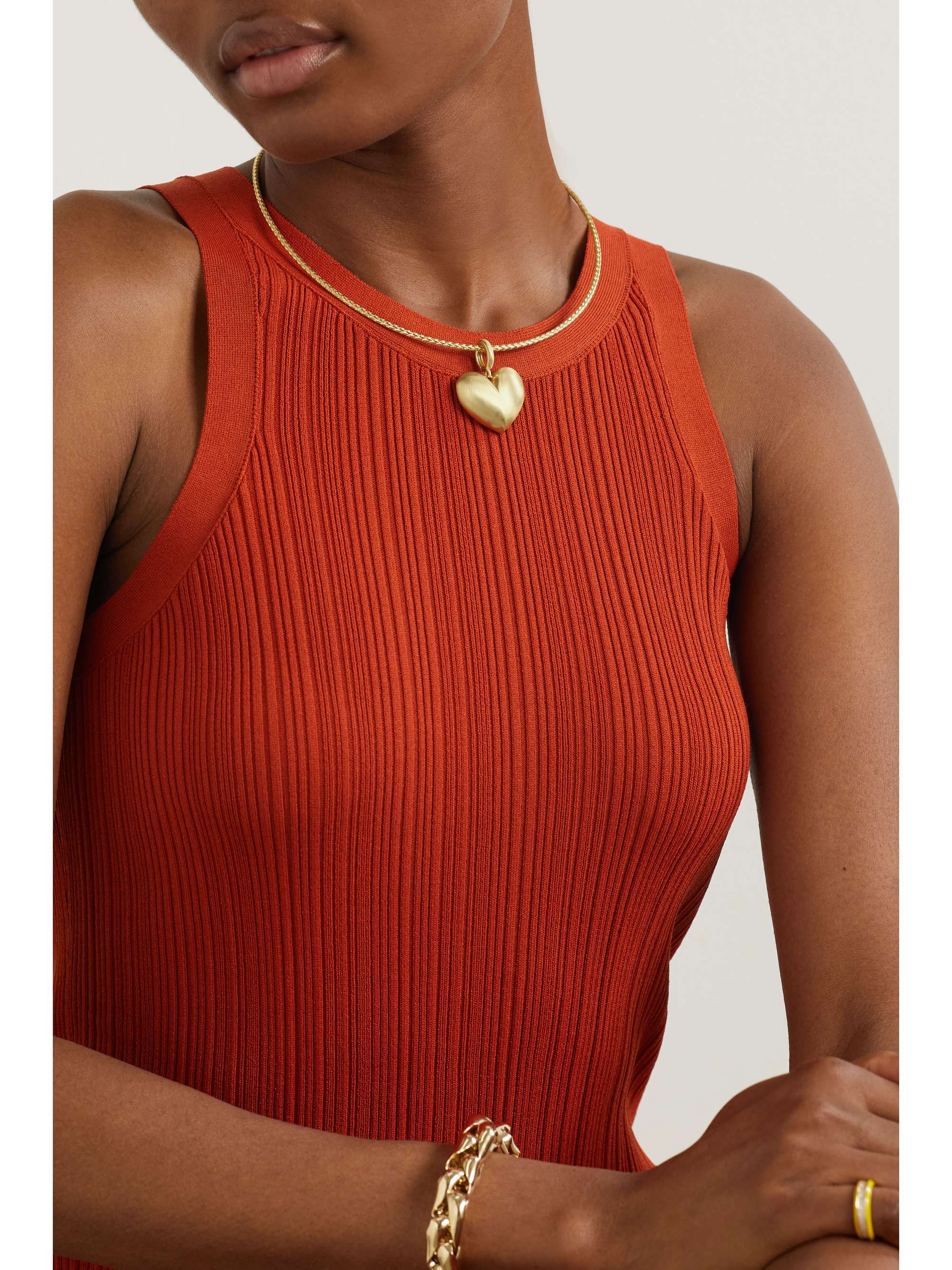 LAUREN RUBINSKI 14-karat gold necklace