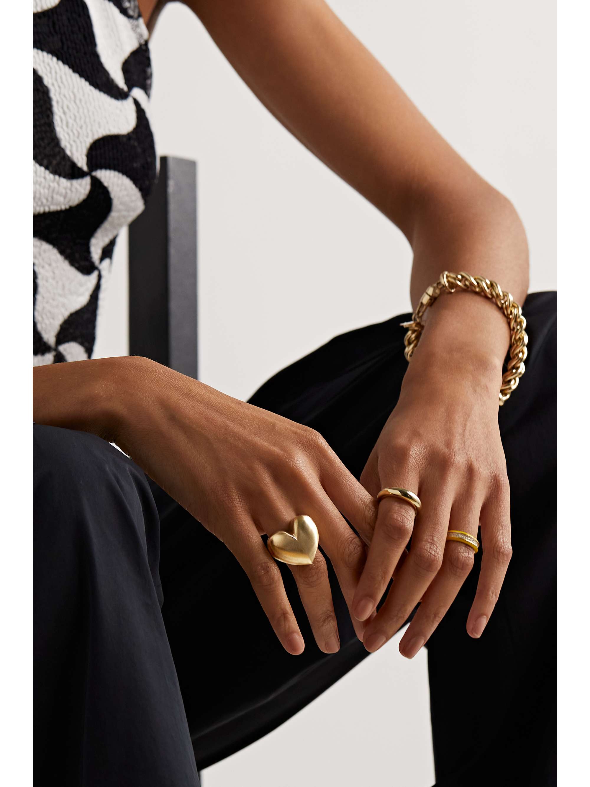LAUREN RUBINSKI 14-karat gold ring