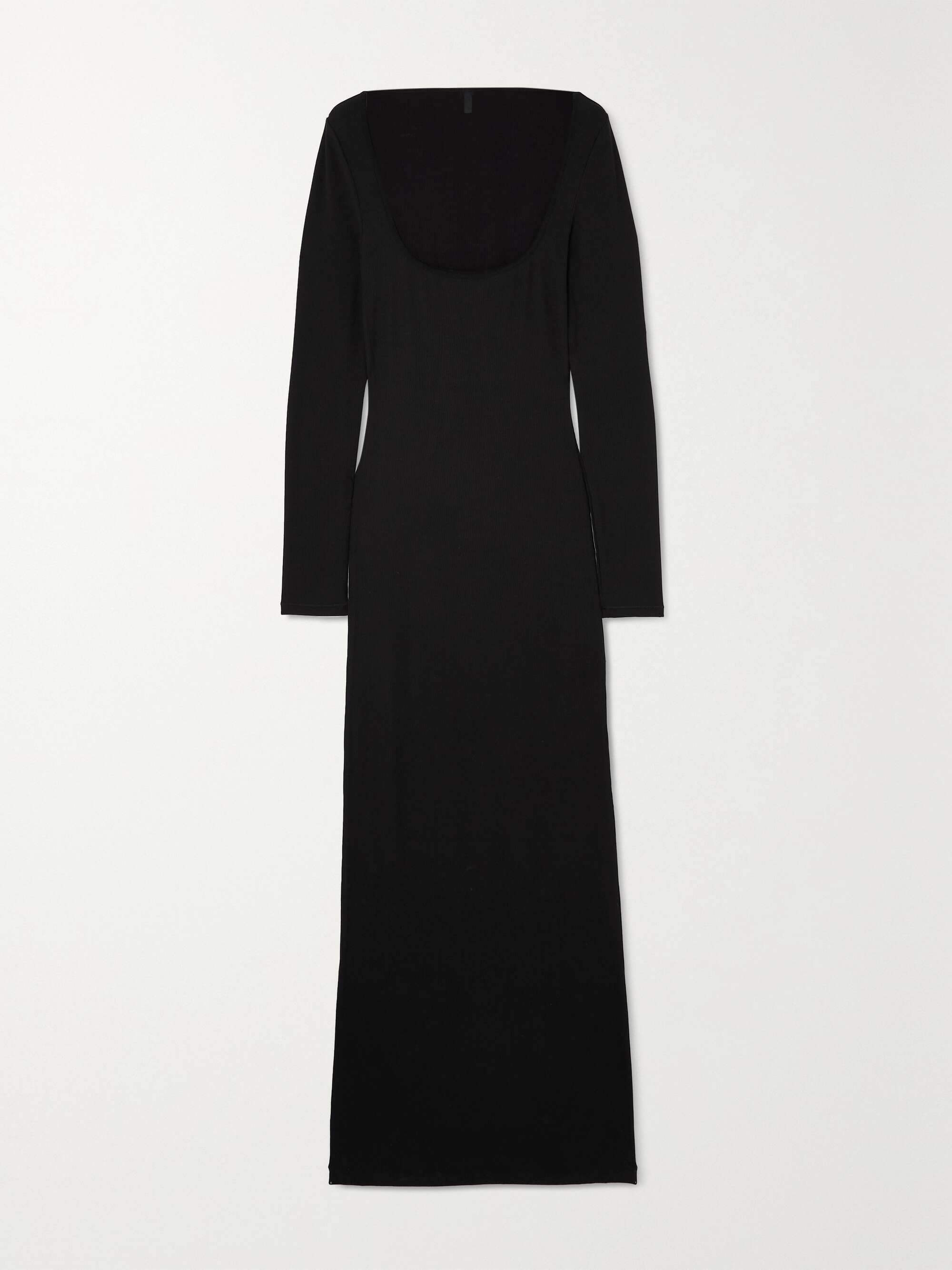 SKIMS Soft Lounge ribbed stretch-modal maxi dress - Onyx