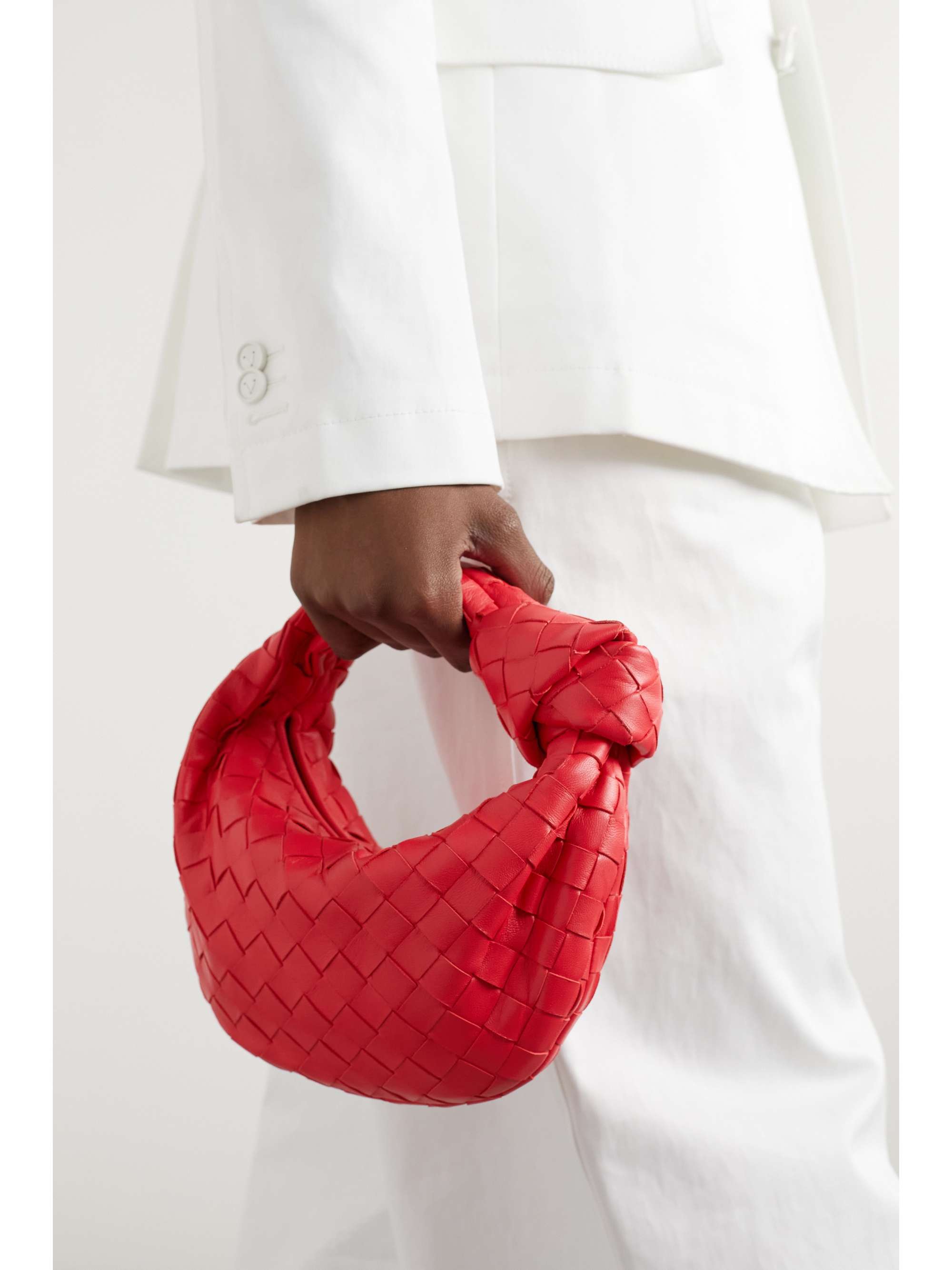 BOTTEGA VENETA Jodie mini knotted intrecciato leather tote